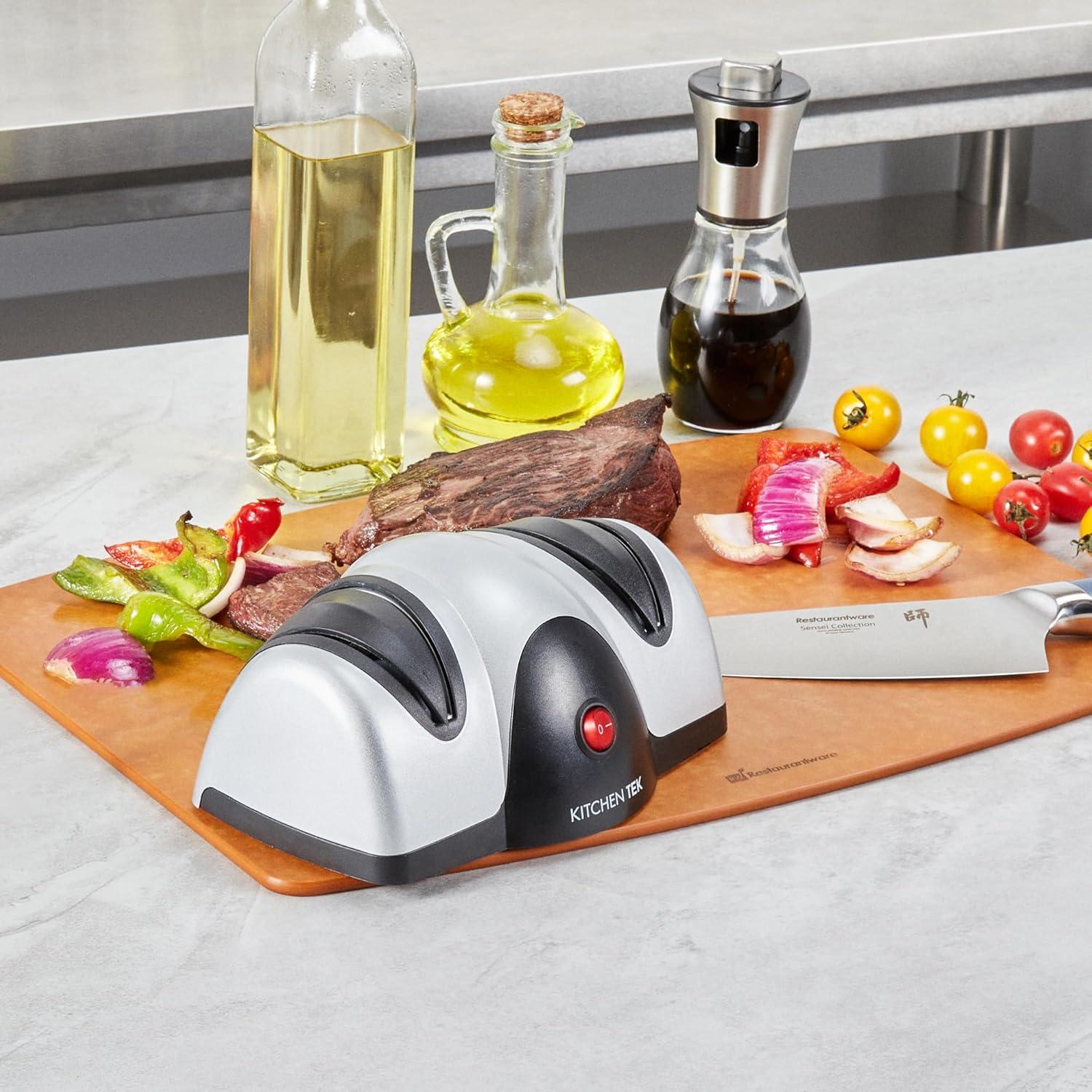 Afilador de cuchillos eléctrico Kitchen Tek 2 etapas 19 cm