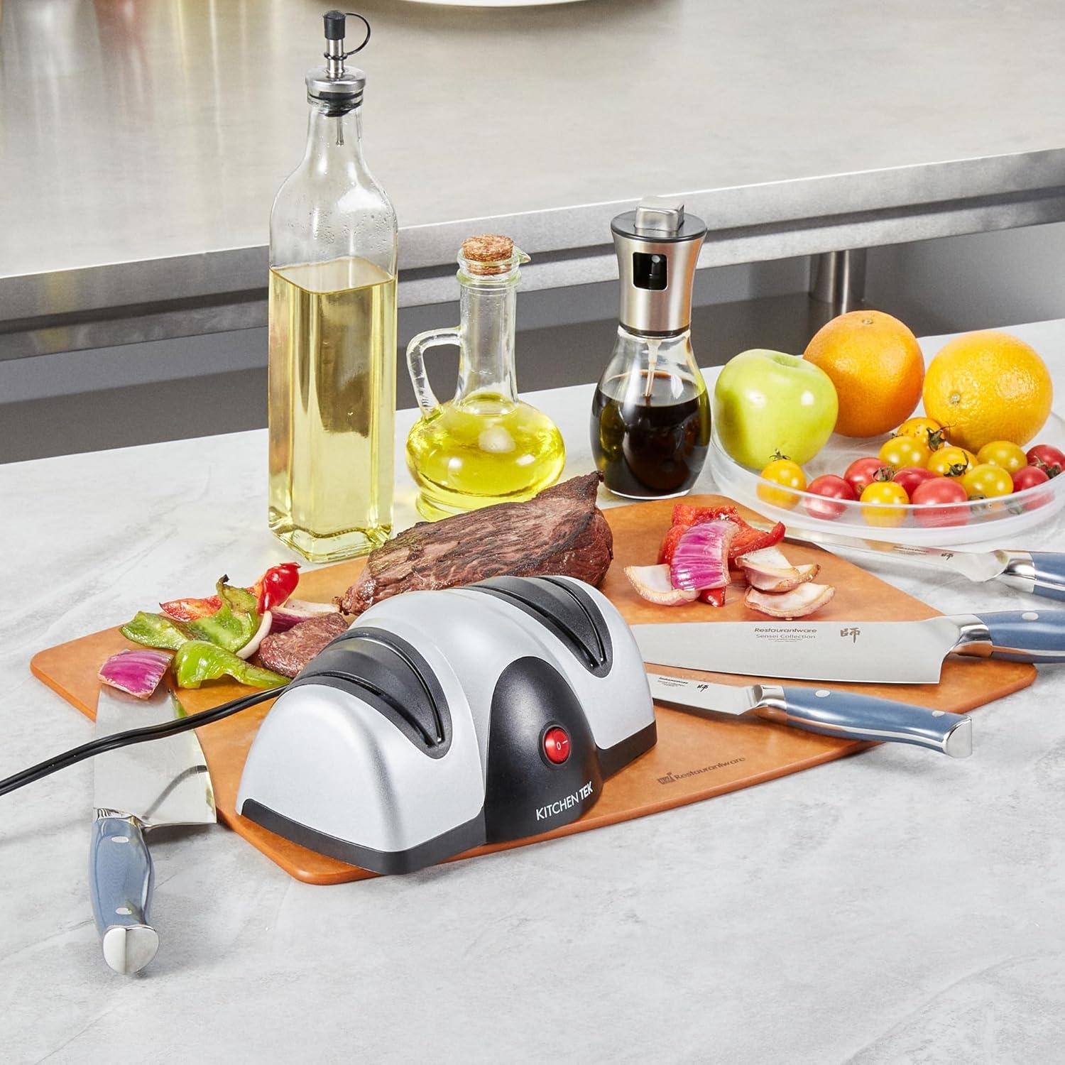 Afilador de cuchillos eléctrico Kitchen Tek 2 etapas 19 cm