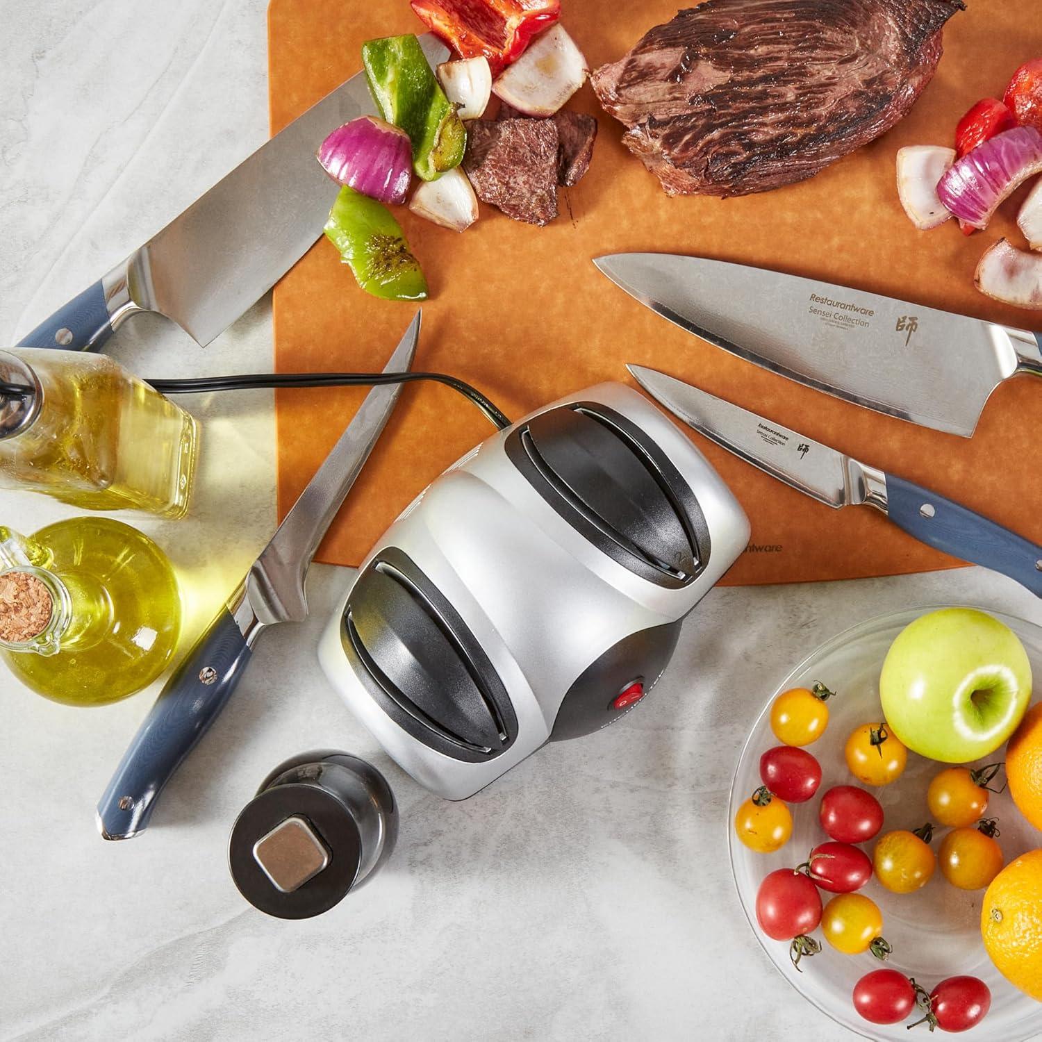 Afilador de cuchillos eléctrico Kitchen Tek 2 etapas 19 cm