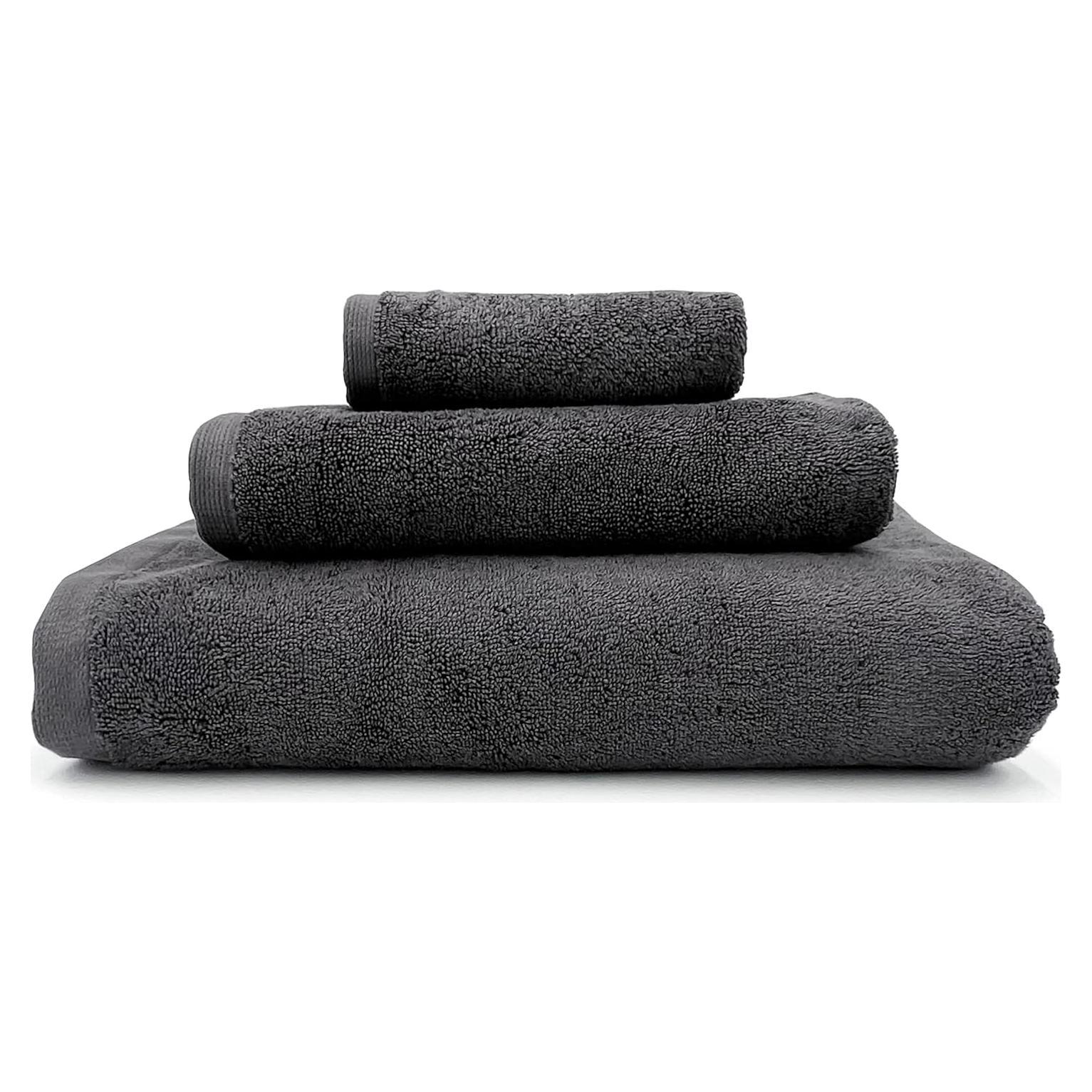 Conjunto de Toallas Lincoln & Palm 3 Piezas 700 GSM Carbón