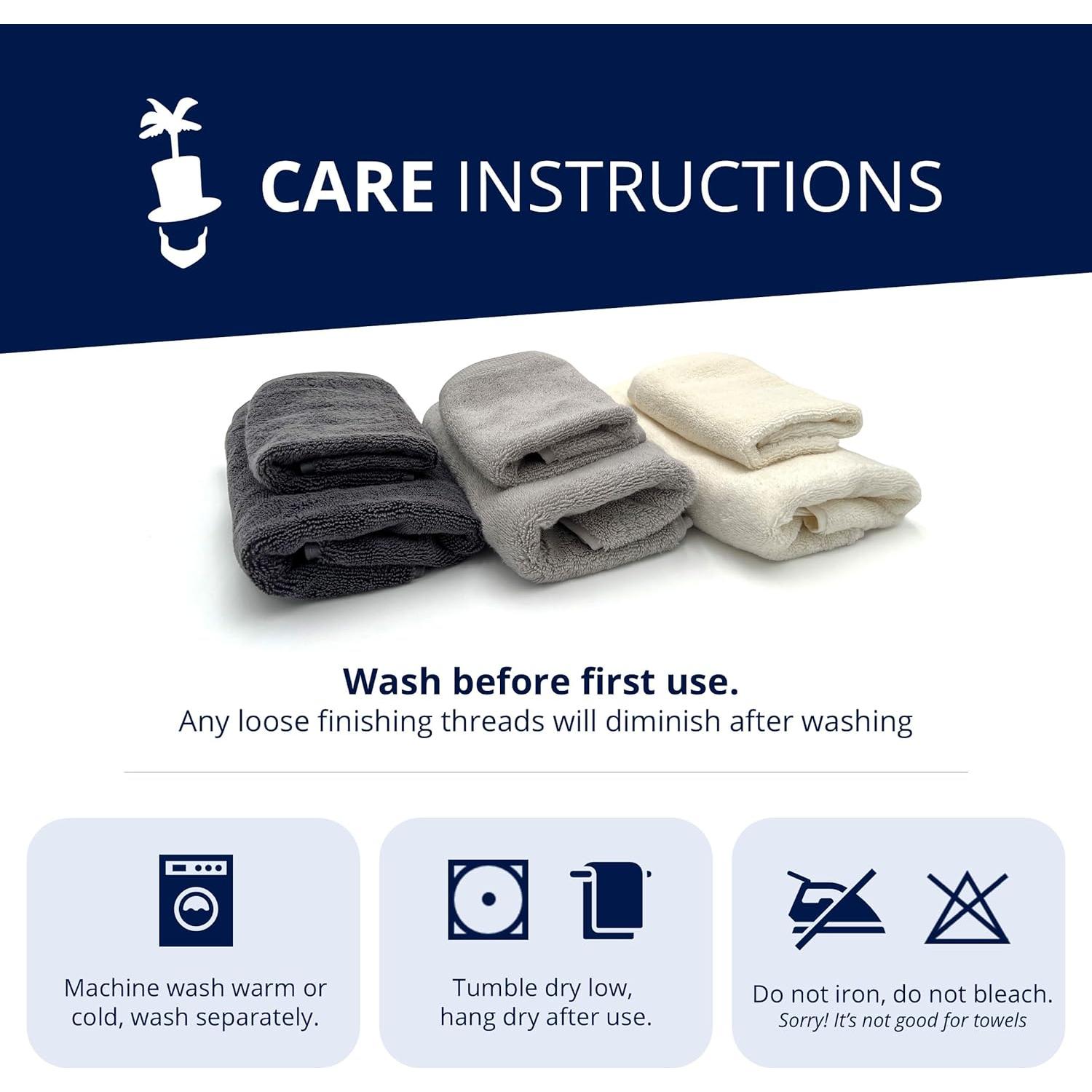 Conjunto de Toallas Lincoln & Palm 3 Piezas 700 GSM Carbón