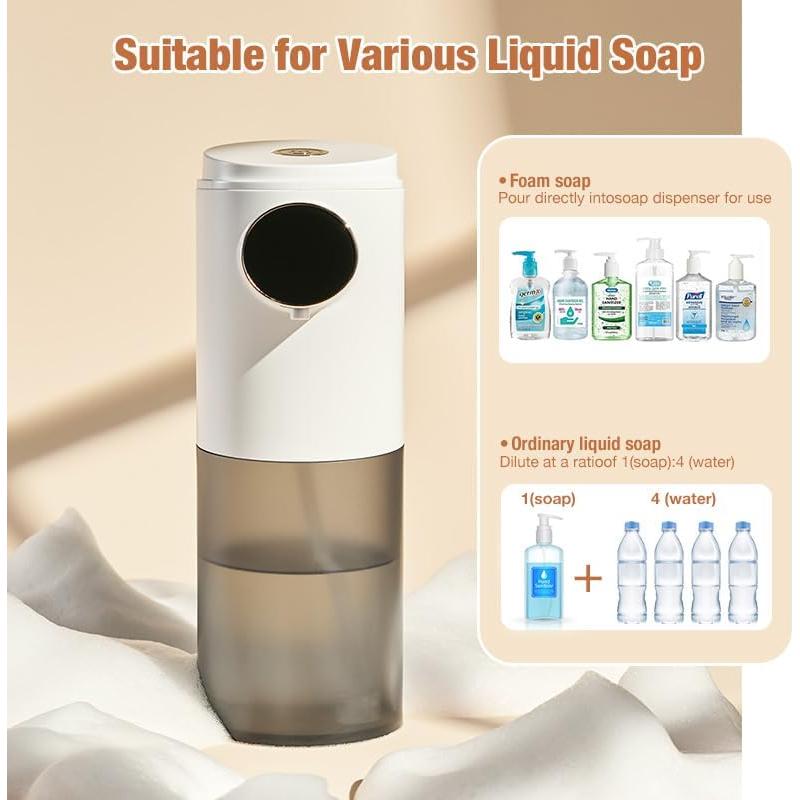 Paquete de 2 Dispensadores Automáticos de Jabón Espumoso VZZNN