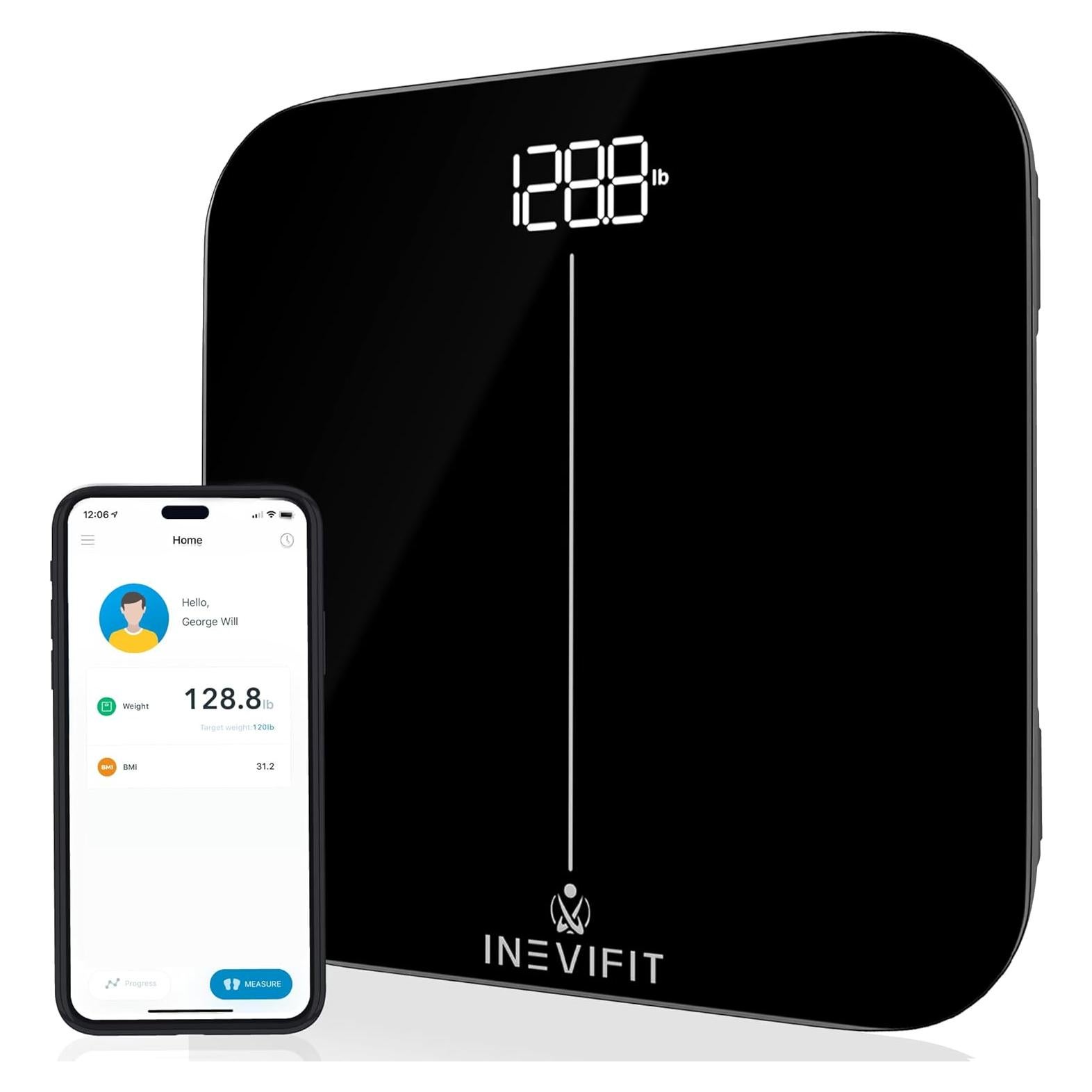 Báscula de baño inteligente INEVIFIT Premium Bluetooth 181 kg