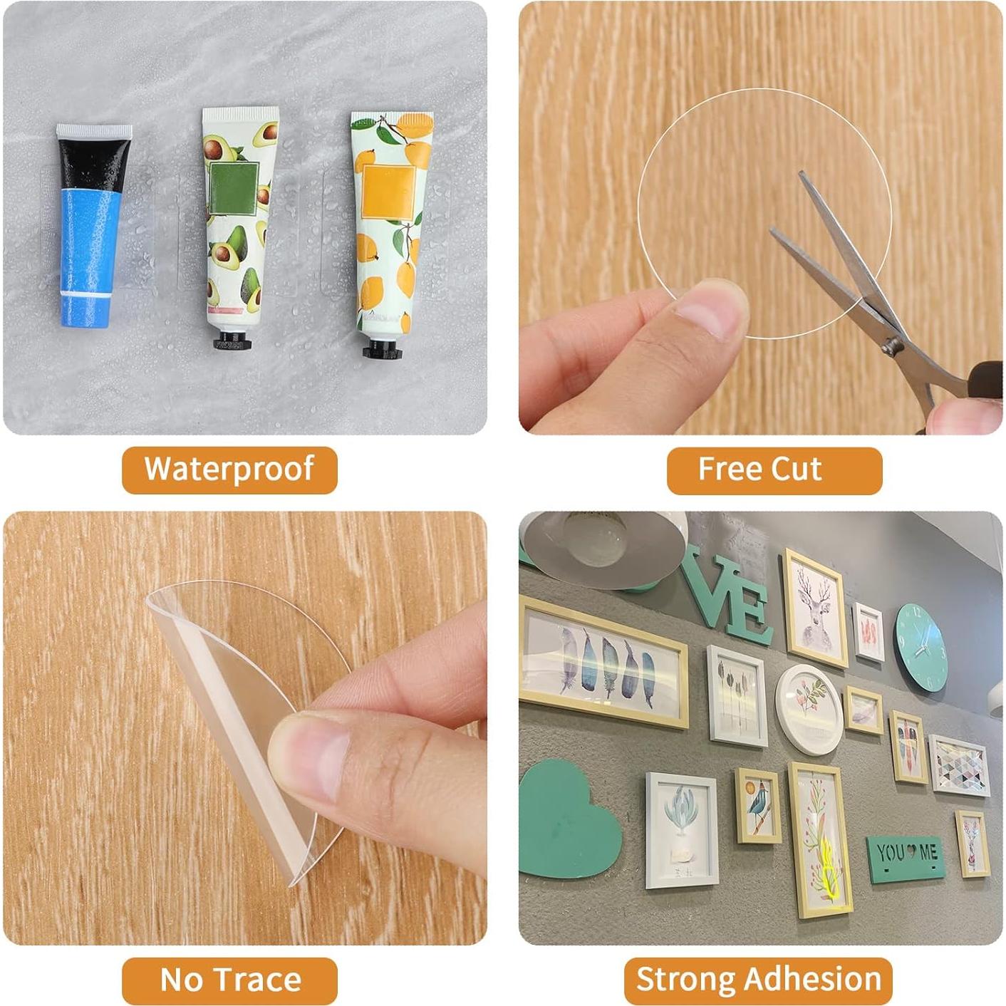 Cinta Adhesiva Doble Cara ZOMPAGO 10PCS 5.08cm Alta Resistencia