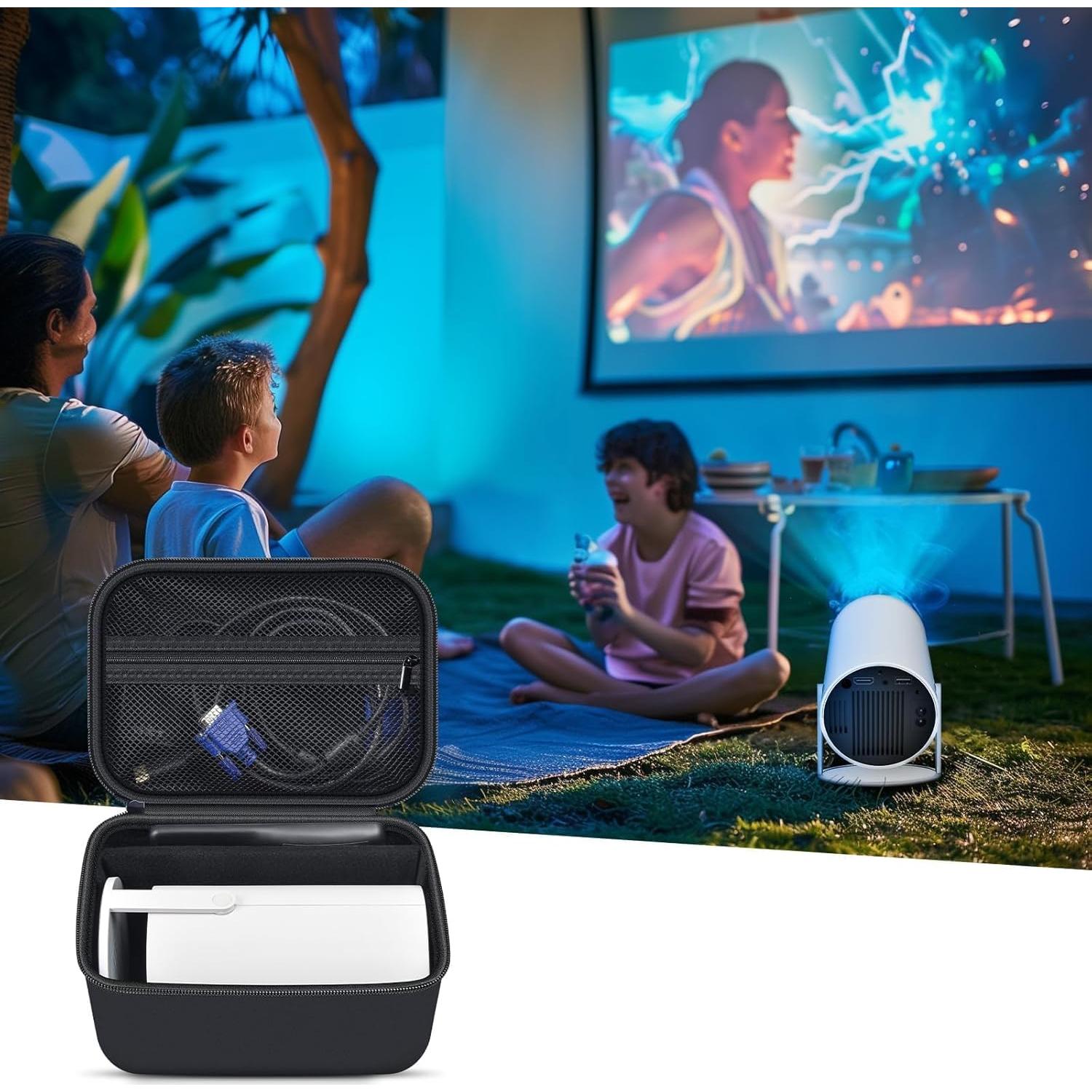 Funda de Proyector Portátil Grapsa GM213 4K Bluetooth Negro