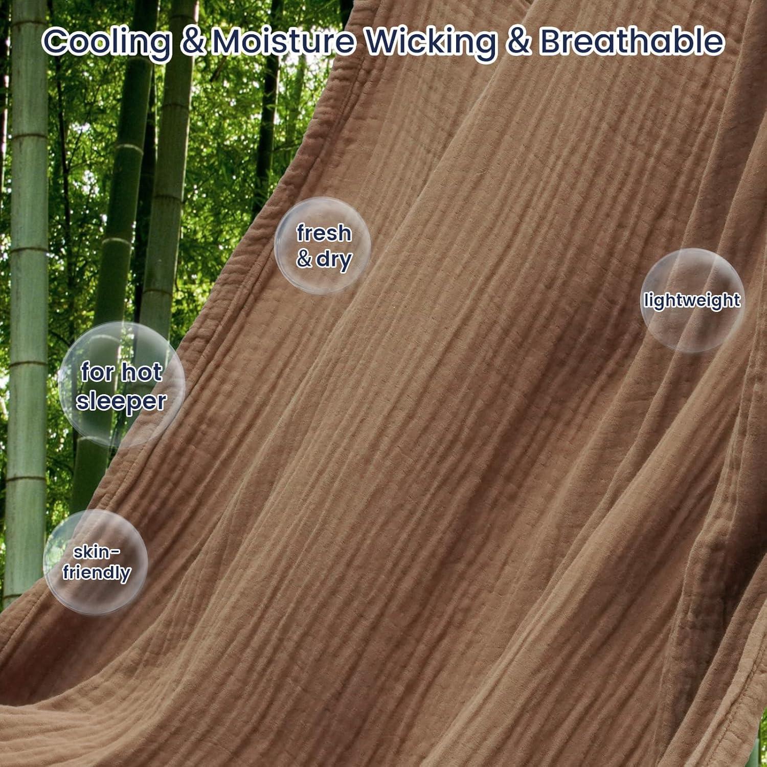 Manta de Muselina PHF Cooling 127x152cm 60% Rayón Bambú