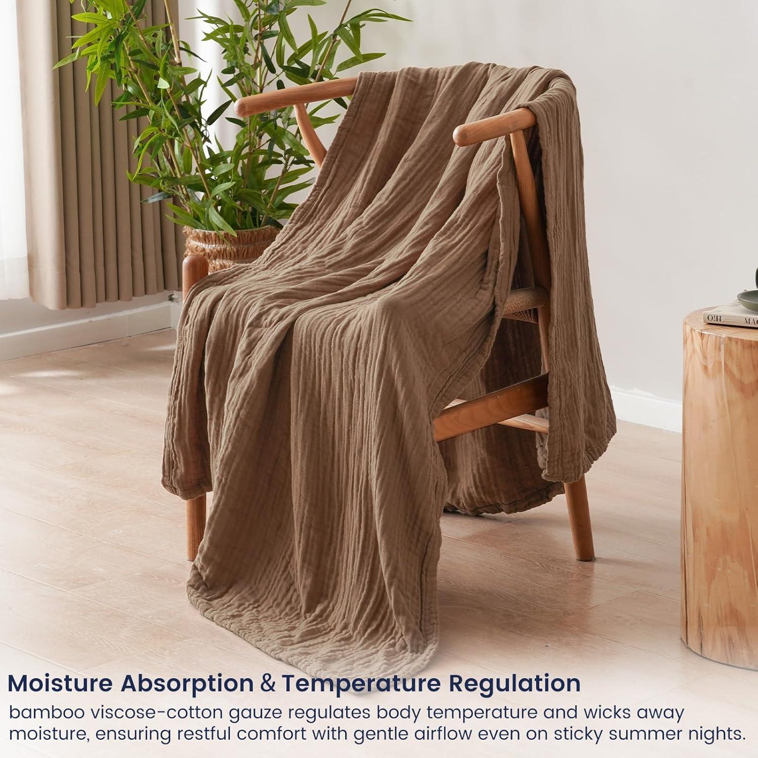 Manta de Muselina PHF Cooling 127x152cm 60% Rayón Bambú