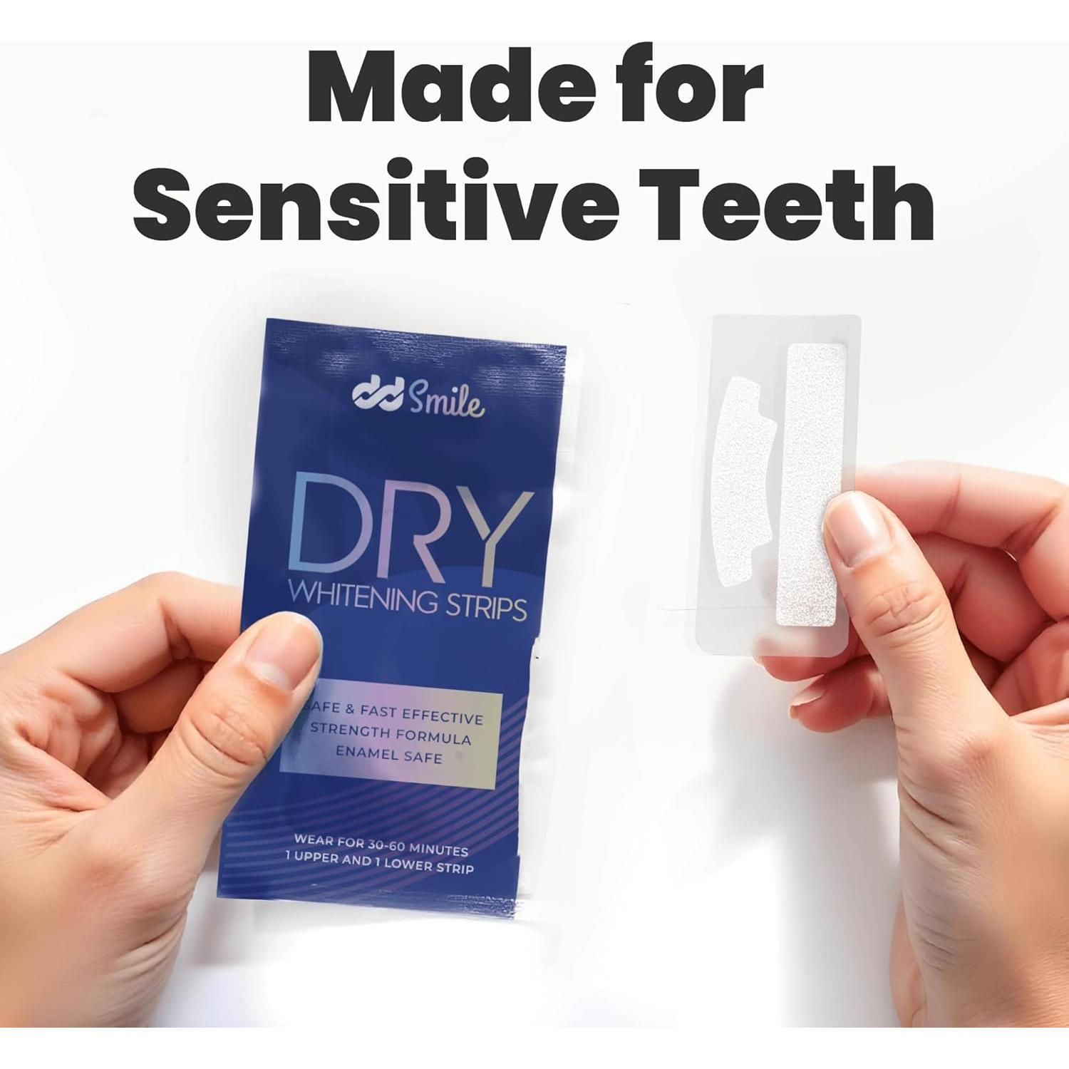 Tiras Blanqueadoras Dientes Sensibles DwellDecor - 42 Tiras