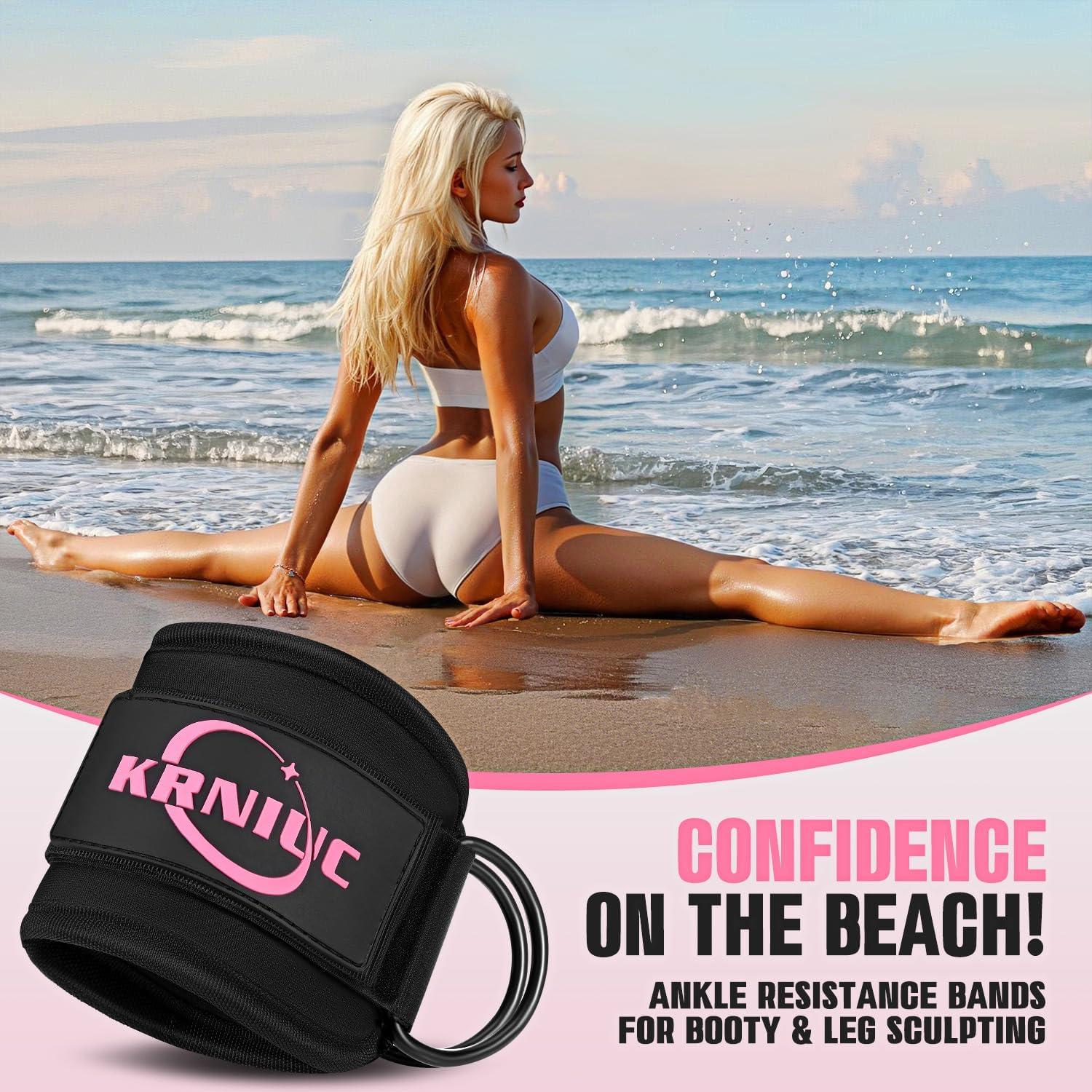 Bandas de Resistencia para Tobillos KRNIUC - 3 Niveles de Tensión