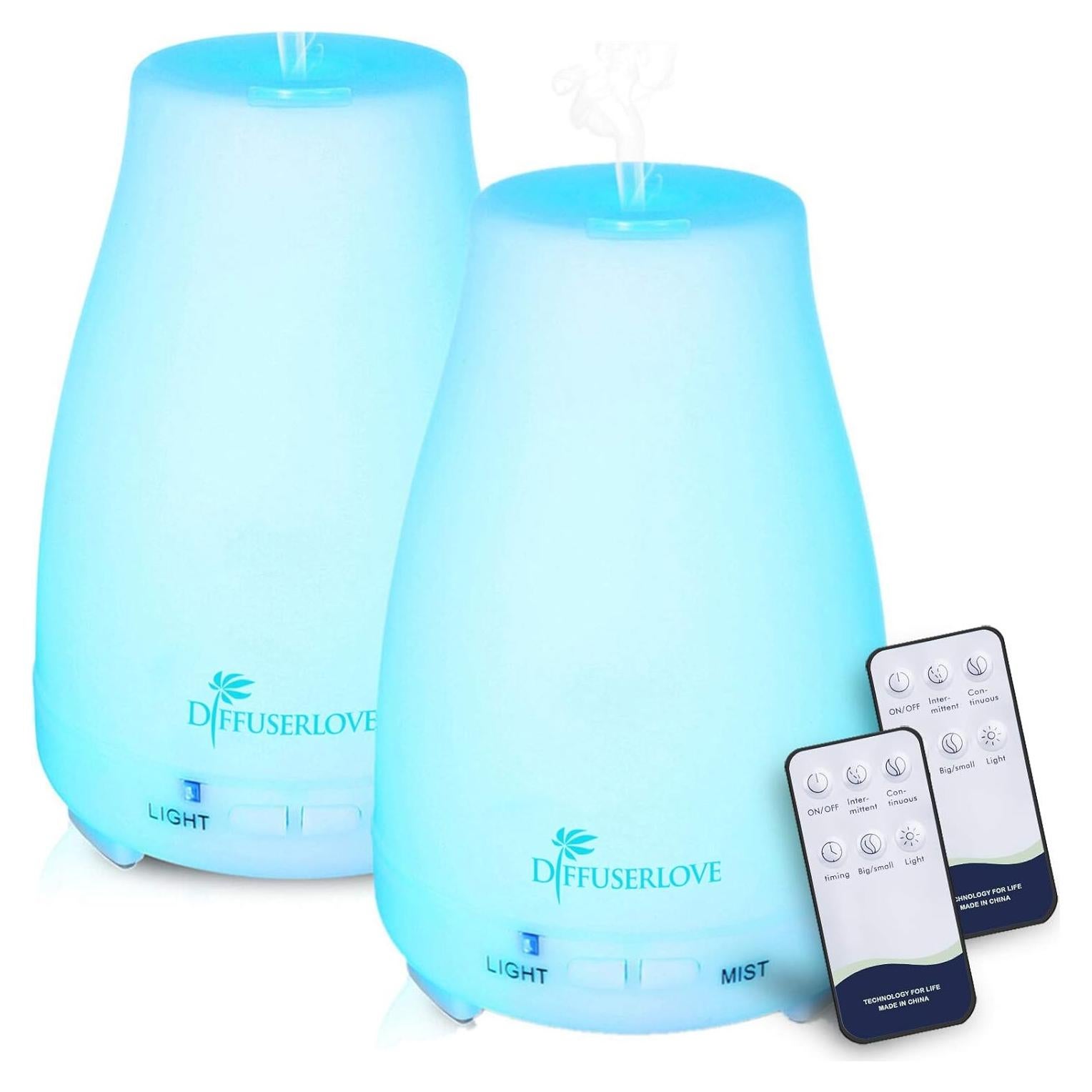 Difusor de Aceite Esencial 200ML Difusoramor con Control Remoto