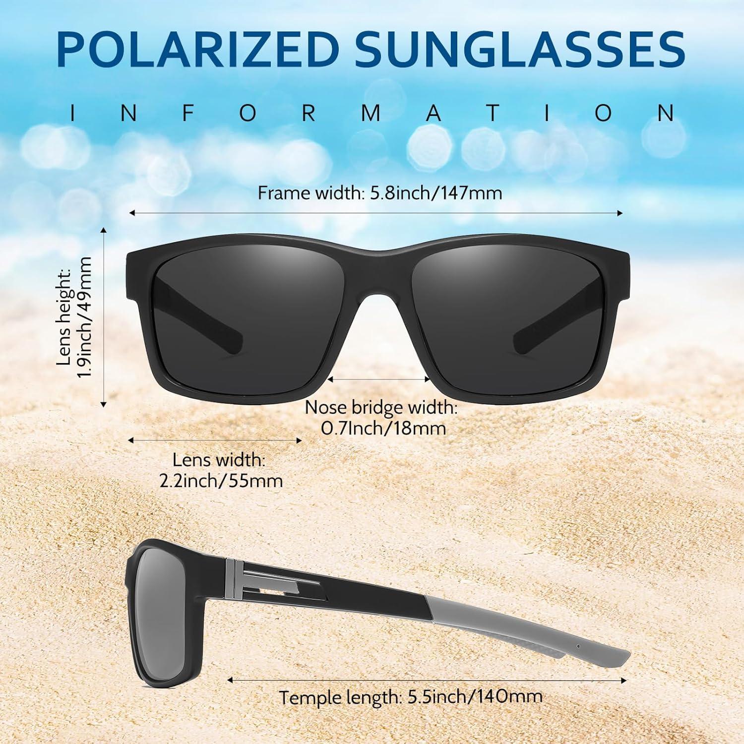 Gafas de sol deportivas polarizadas Ulknyss UV400 para hombres