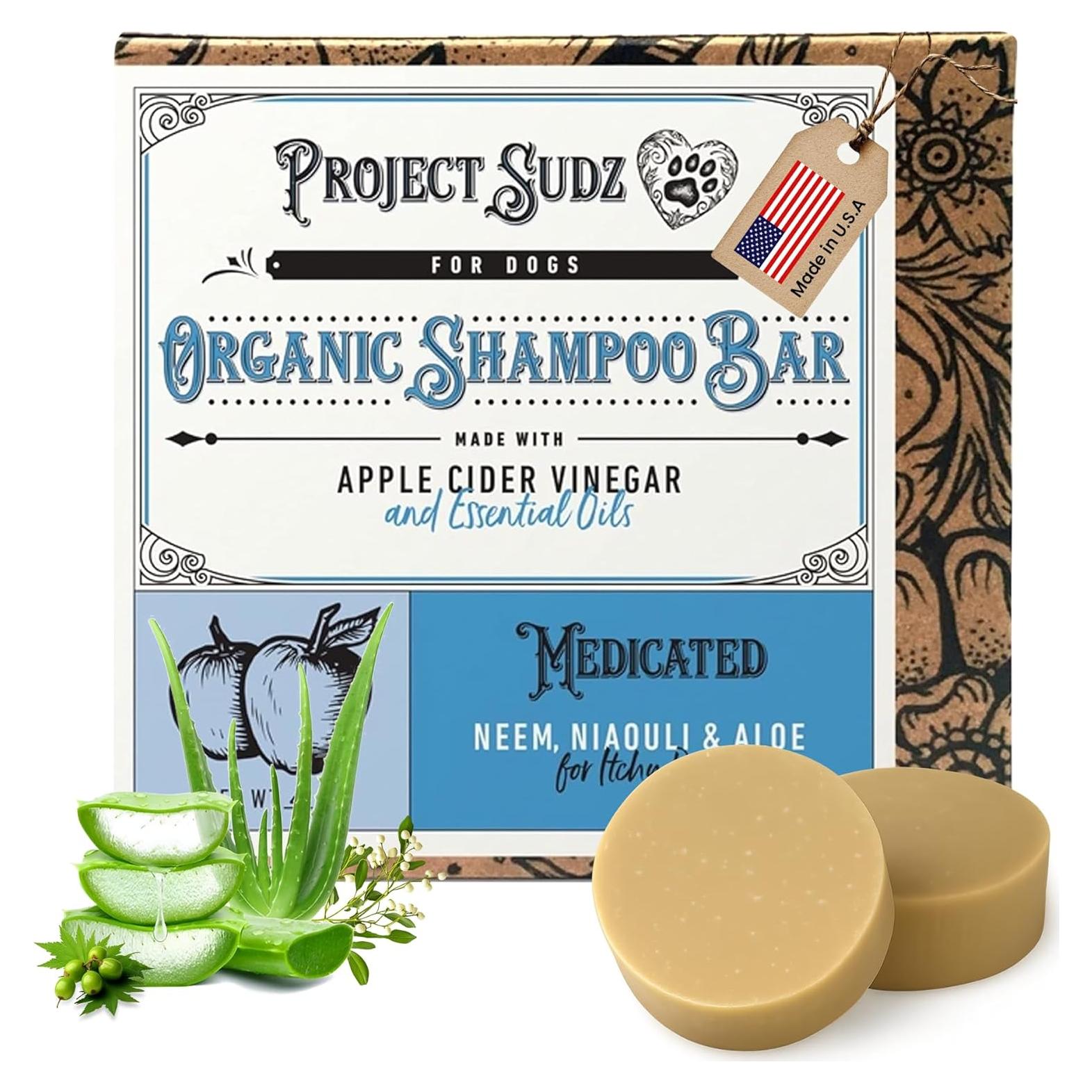 Champú Sólido Orgánico Medicado Project Sudz 113g para Perros