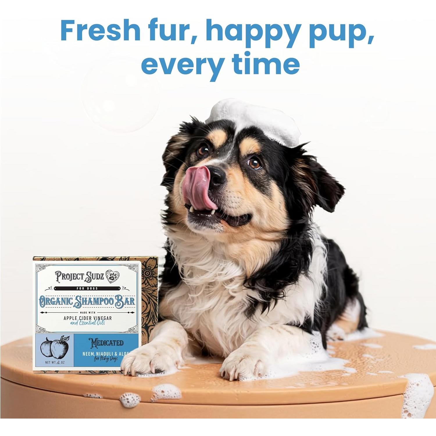 Champú Sólido Orgánico Medicado Project Sudz 113g para Perros