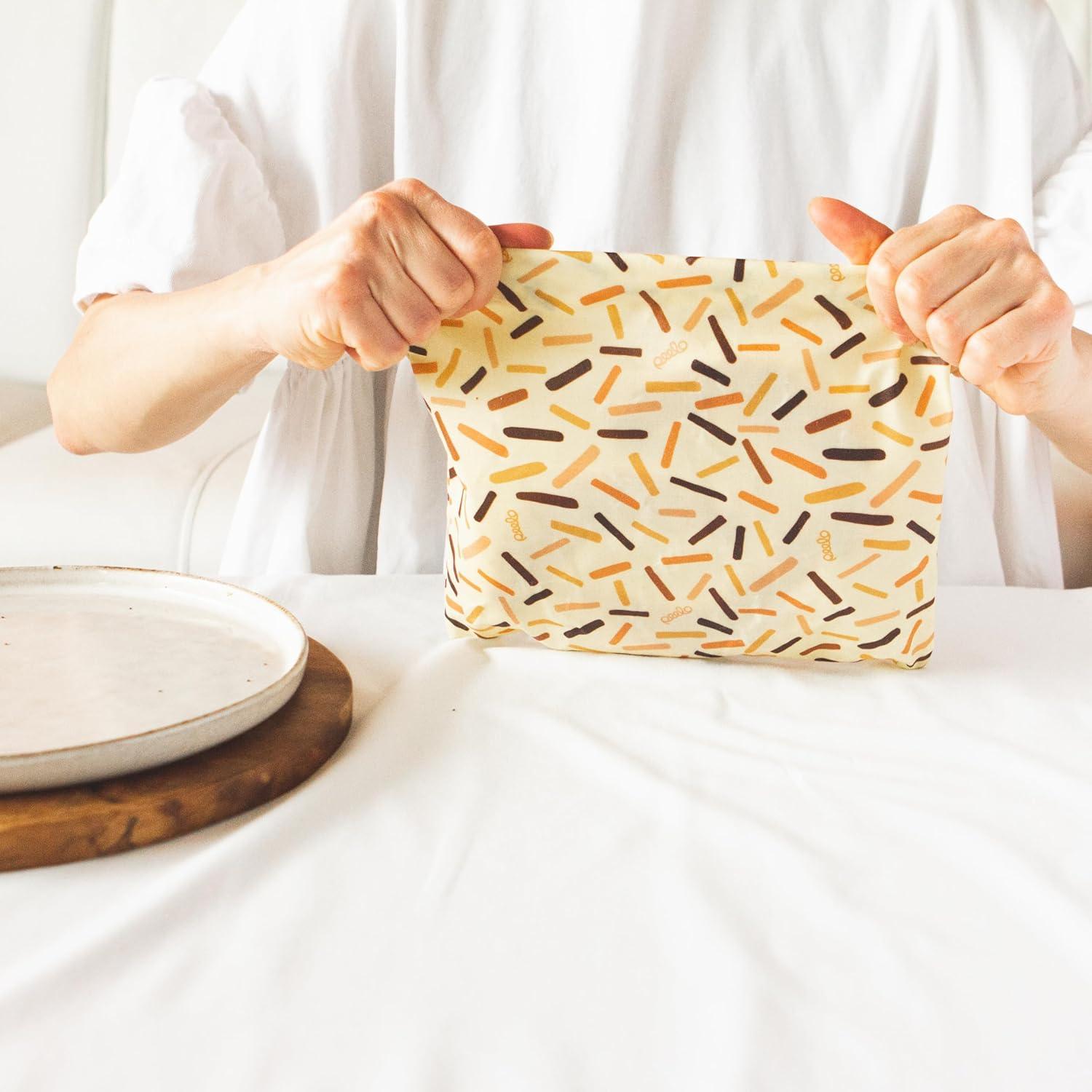 Envoltura de Alimentos de Cera de Abeja Peelo Mediana Abstracta