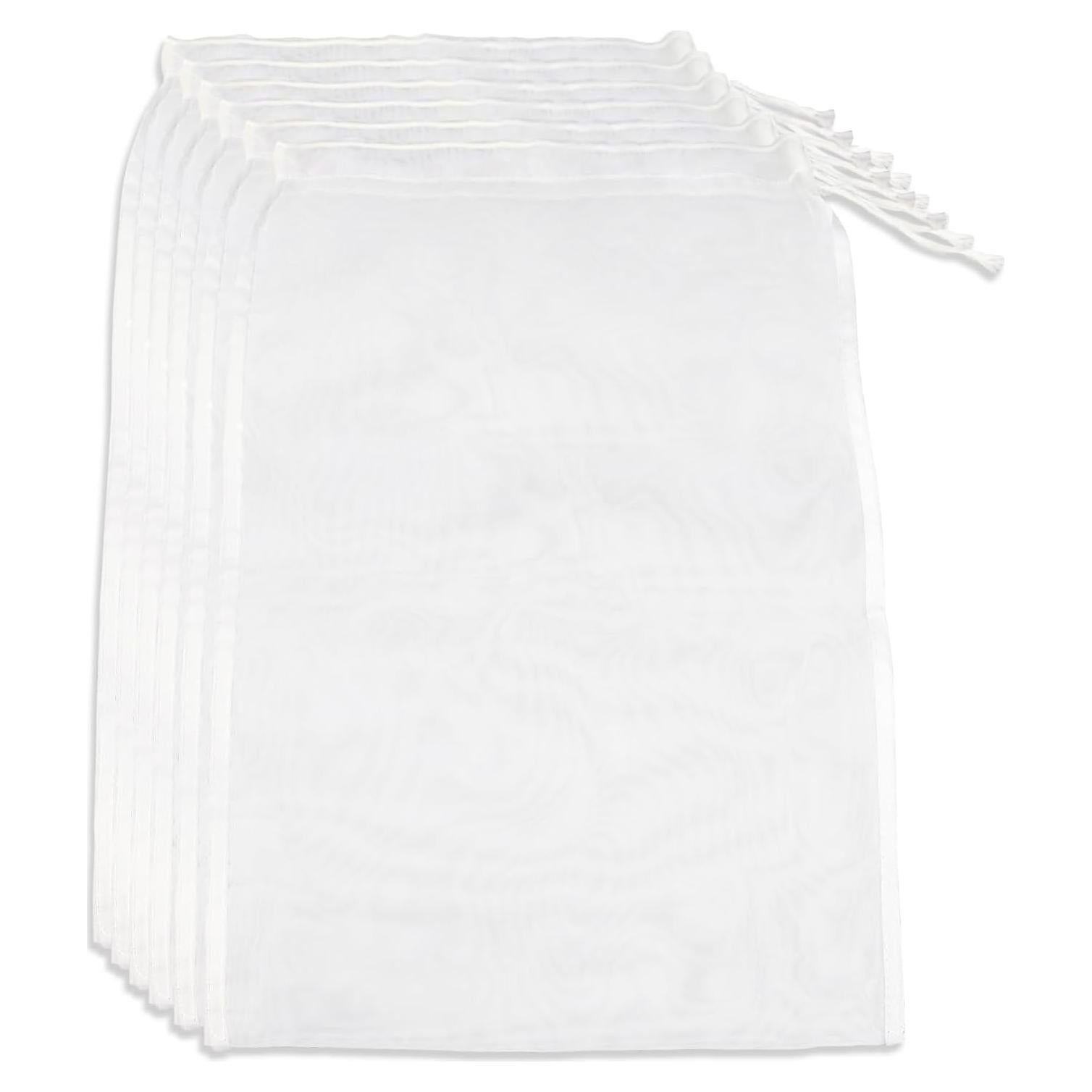 Paquete de 6 bolsas reutilizables Aecsze para leche de nuez 15x20 cm