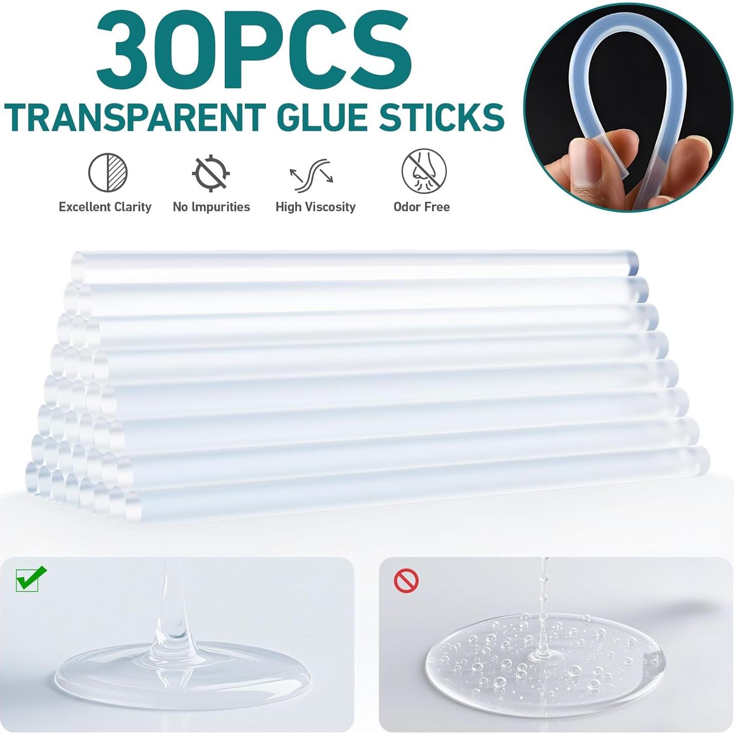 Pistola de Pegamento Caliente Inalámbrica HHieratic 20W con 30 Barras