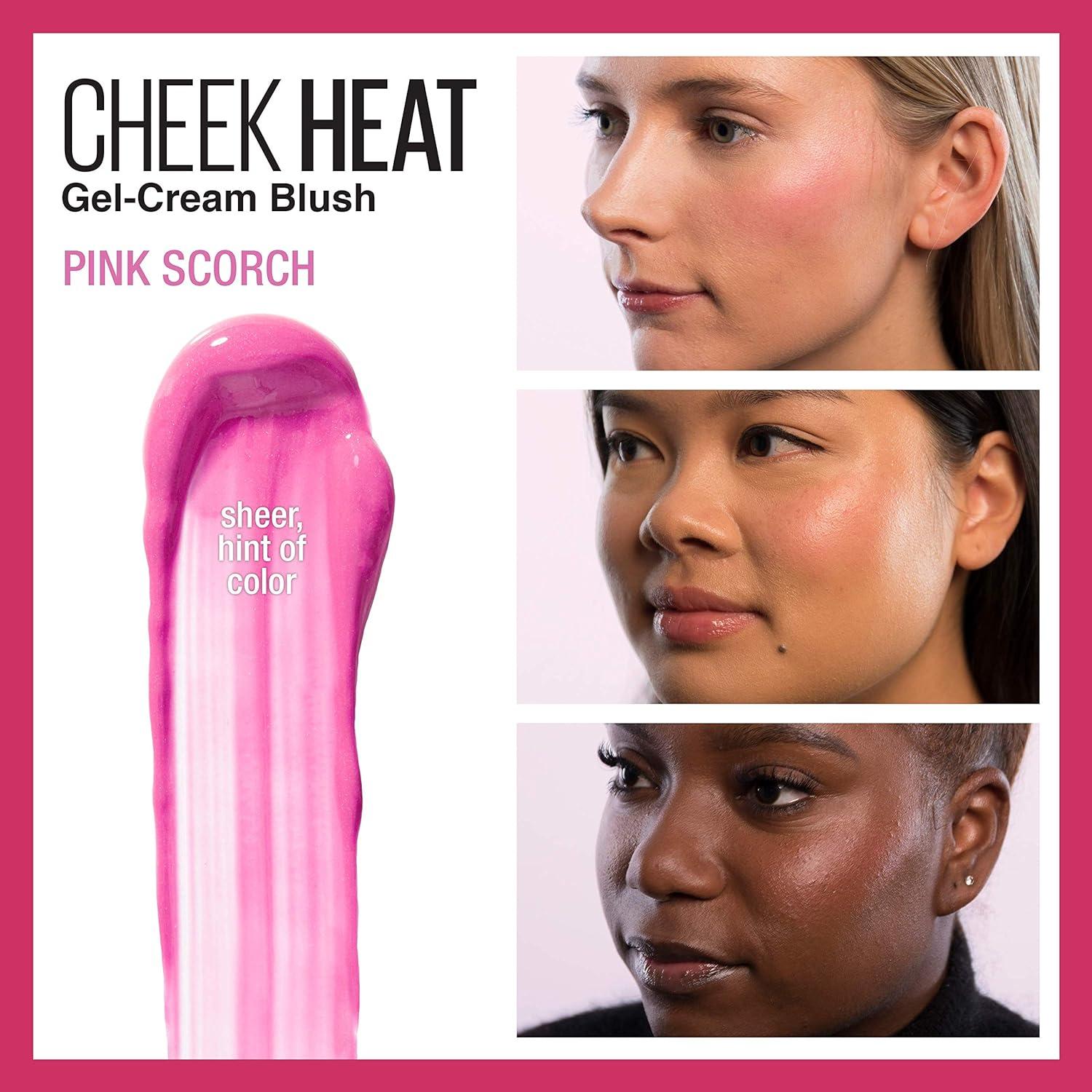 Rubor Gel-Crema Maybelline Cheek Heat Rosa Abrasador 8 ml