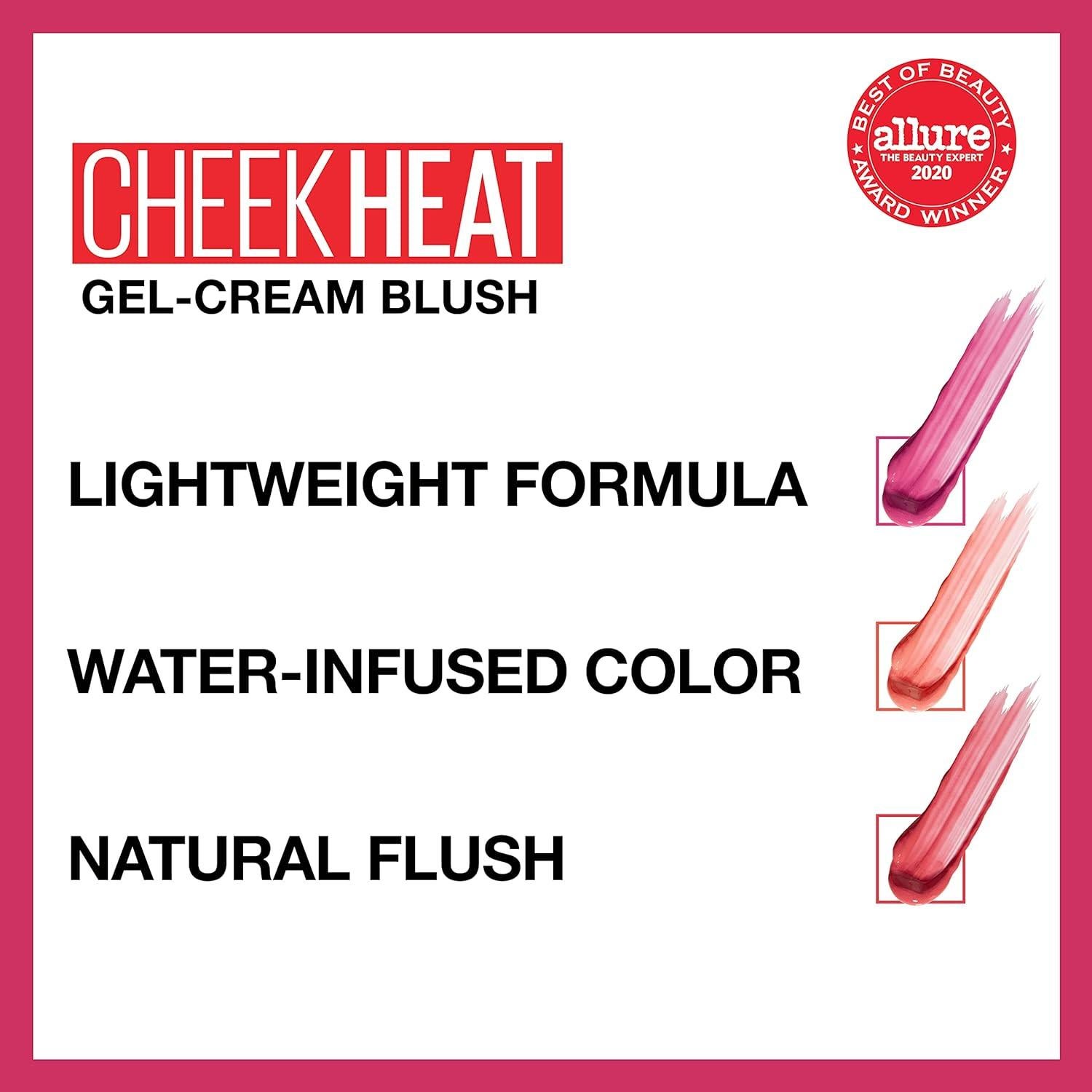 Rubor Gel-Crema Maybelline Cheek Heat Rosa Abrasador 8 ml