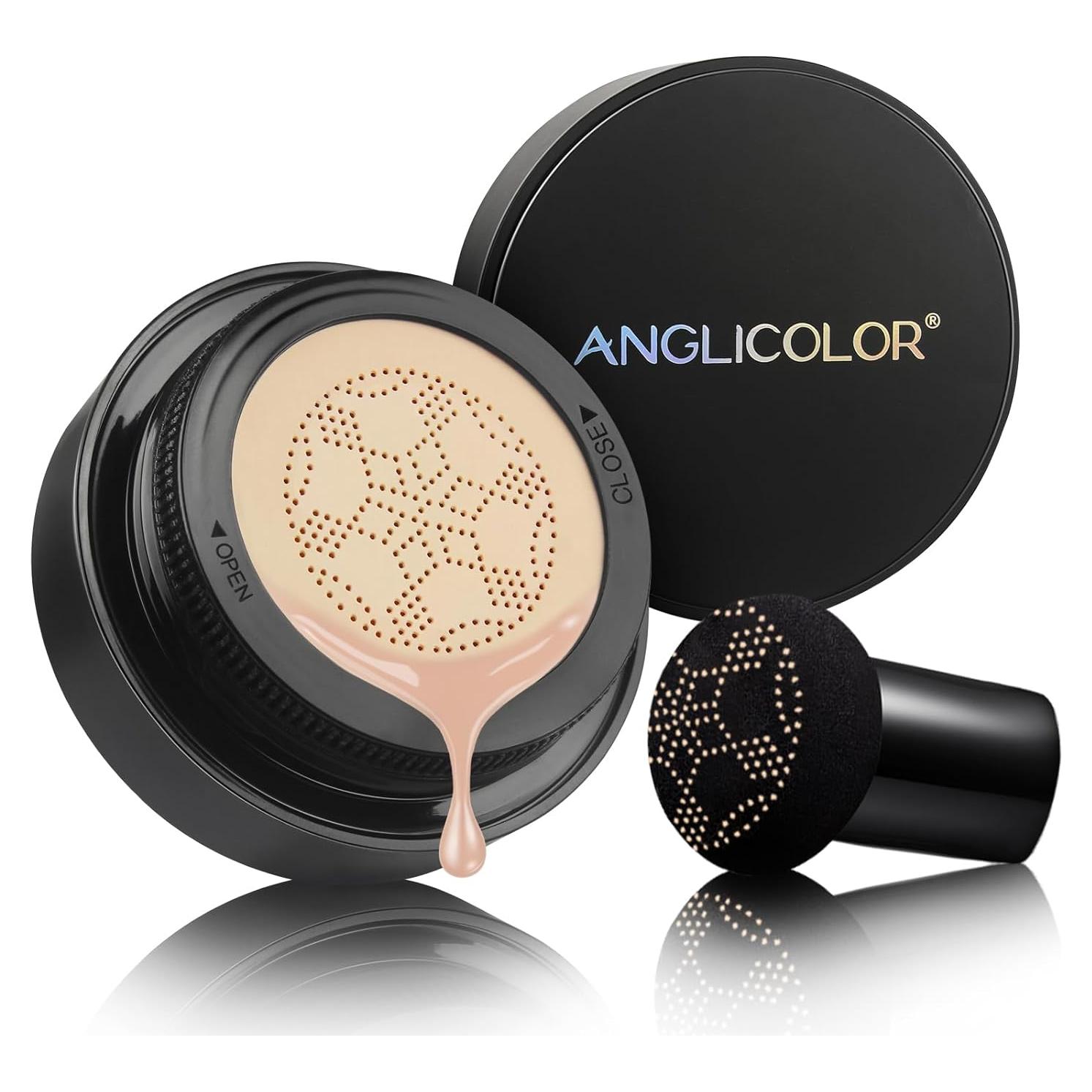 Crema CC Anglicolor #01 Porcelana, Base Maquillaje Larga Duración