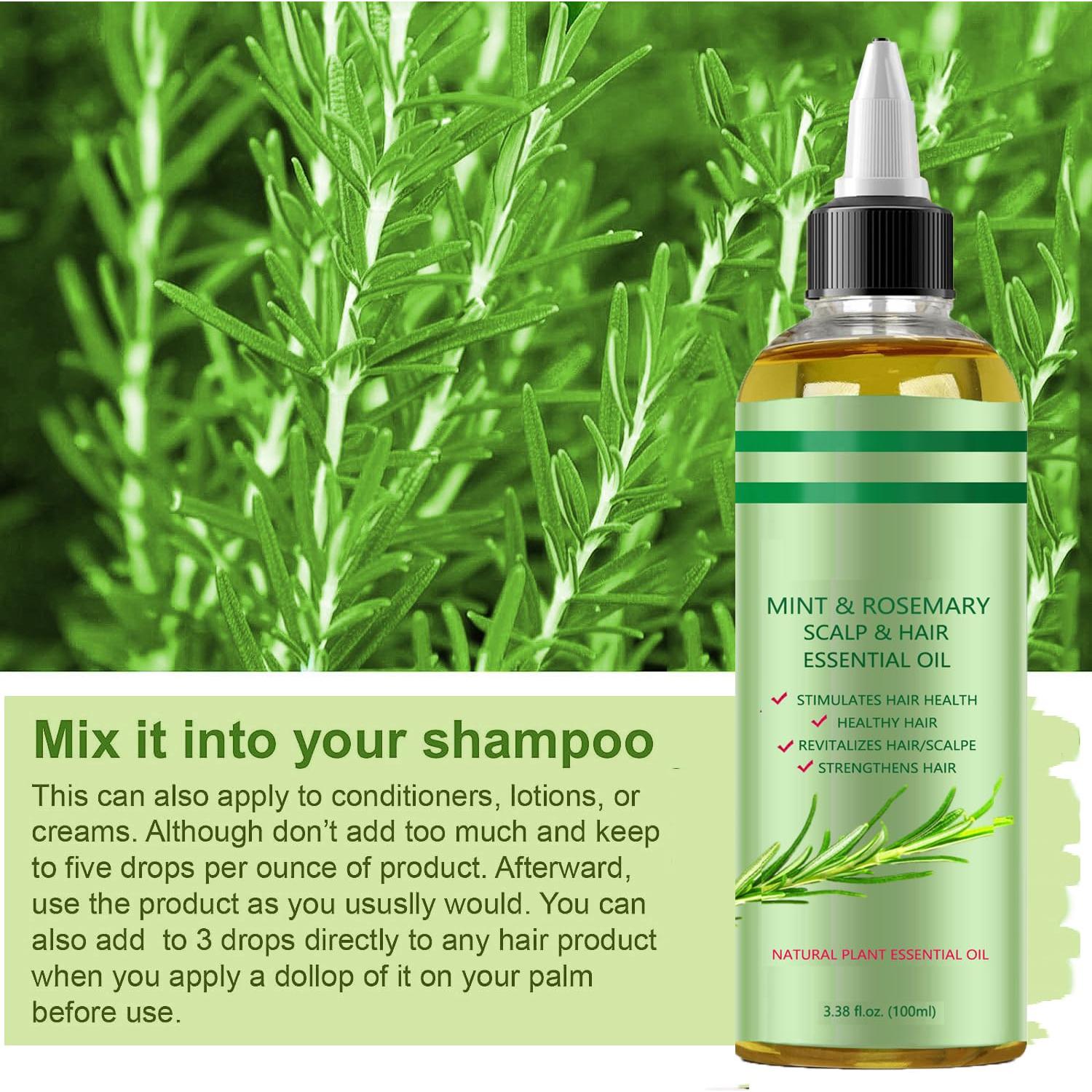 Aceite Natural de Romero y Menta Addabst 100ml - Cuidado Cabello y Piel