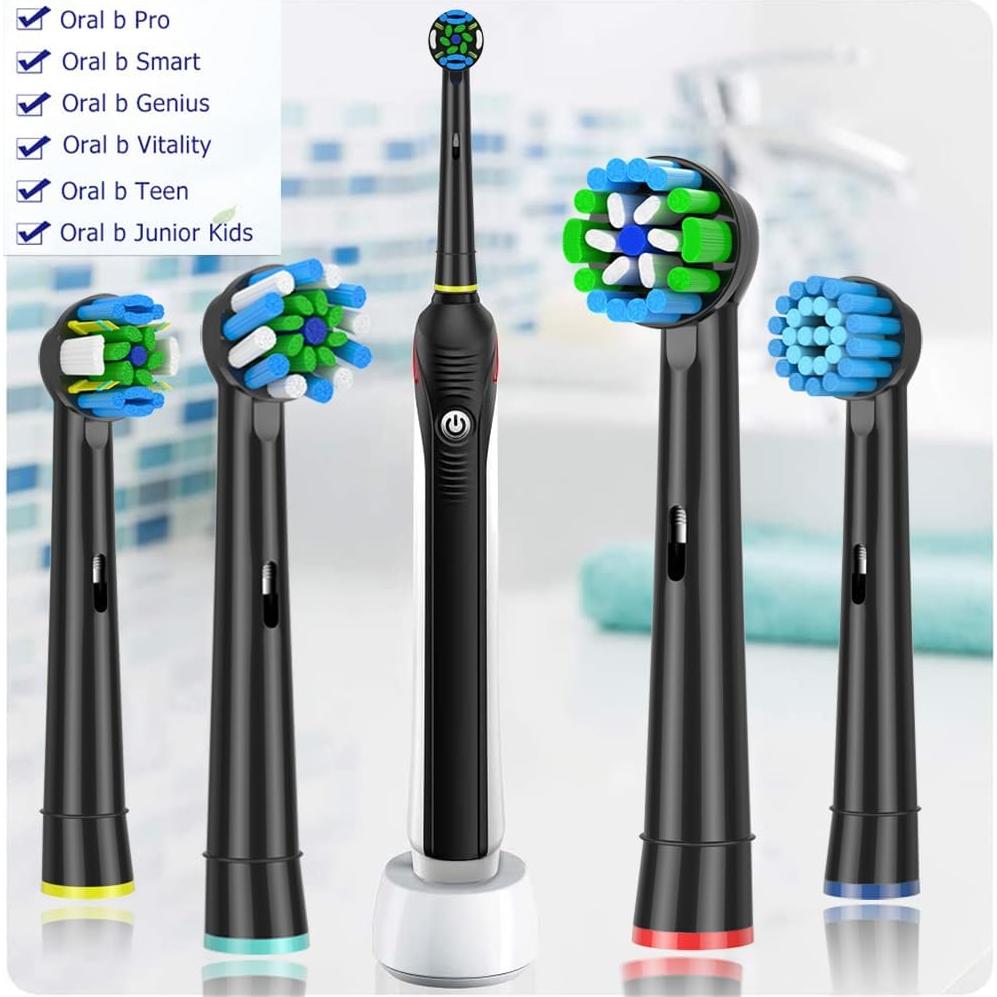Cabezas de cepillo de dientes Oral-B Reemplazo 16 Pcs Negro
