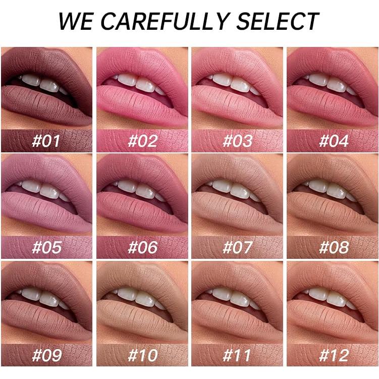 Set de 3 Pintalabios Mate USHAS - Larga Duración, Hidratante