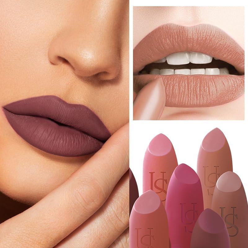 Set de 3 Pintalabios Mate USHAS - Larga Duración, Hidratante