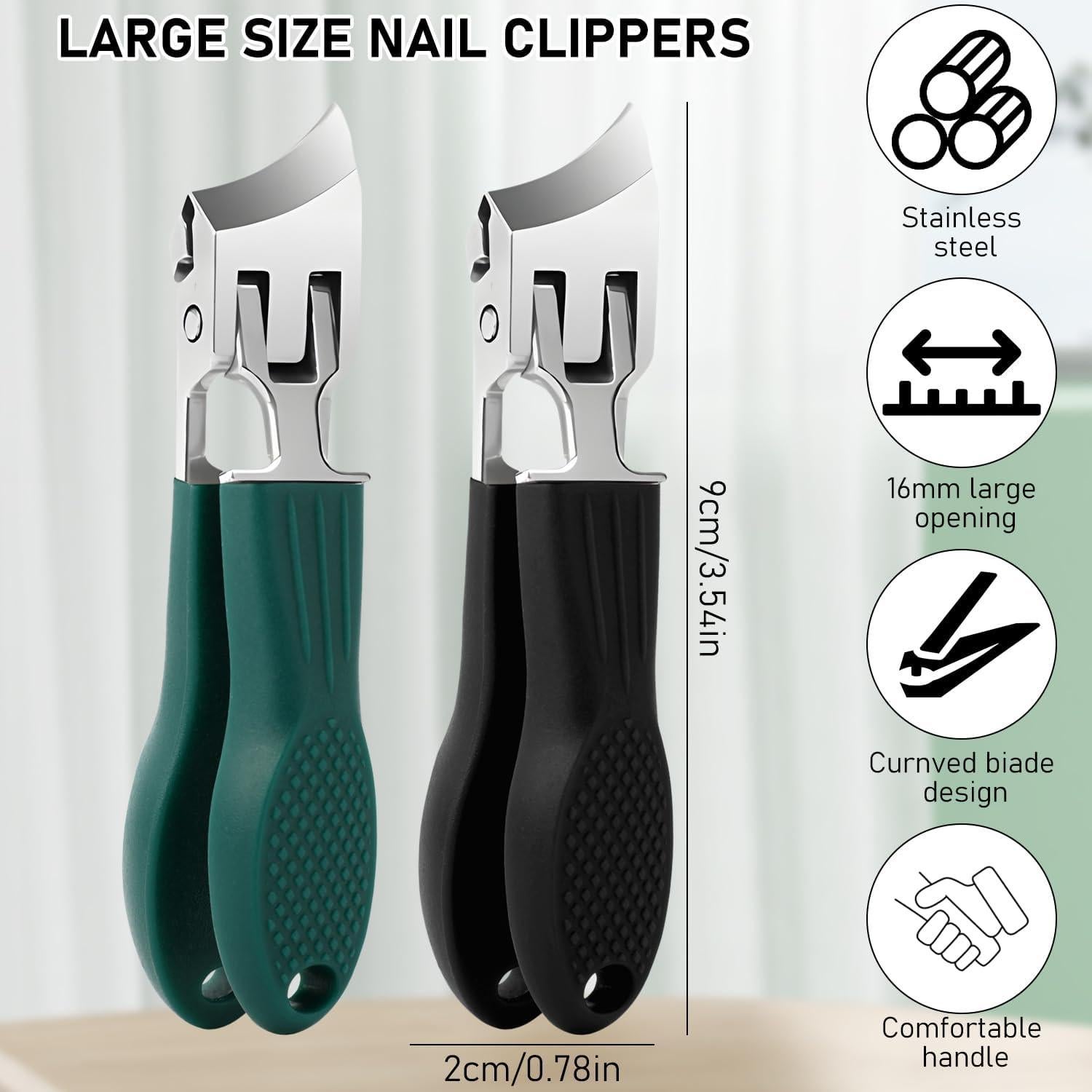 Cortauñas Ergonómico Antisalpicaduras Enterlent Set de 3