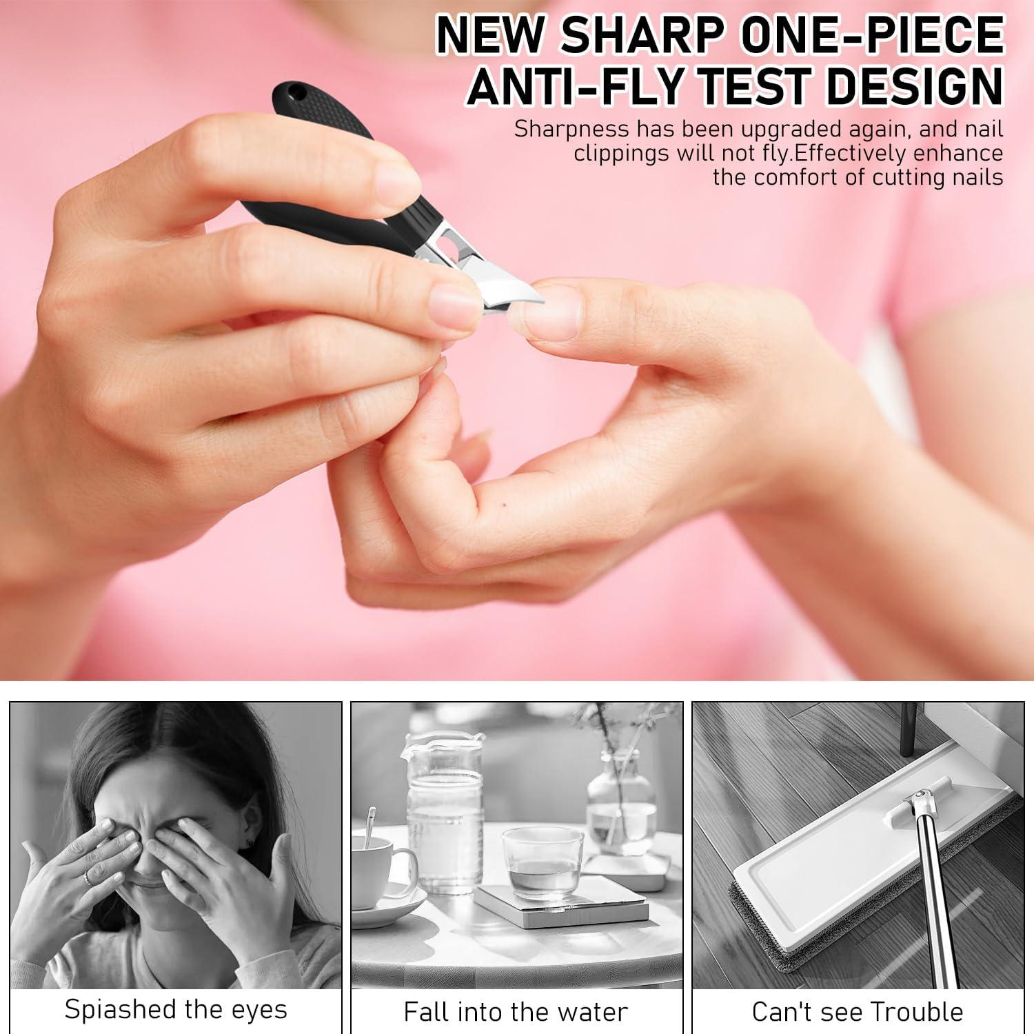 Cortauñas Ergonómico Antisalpicaduras Enterlent Set de 3