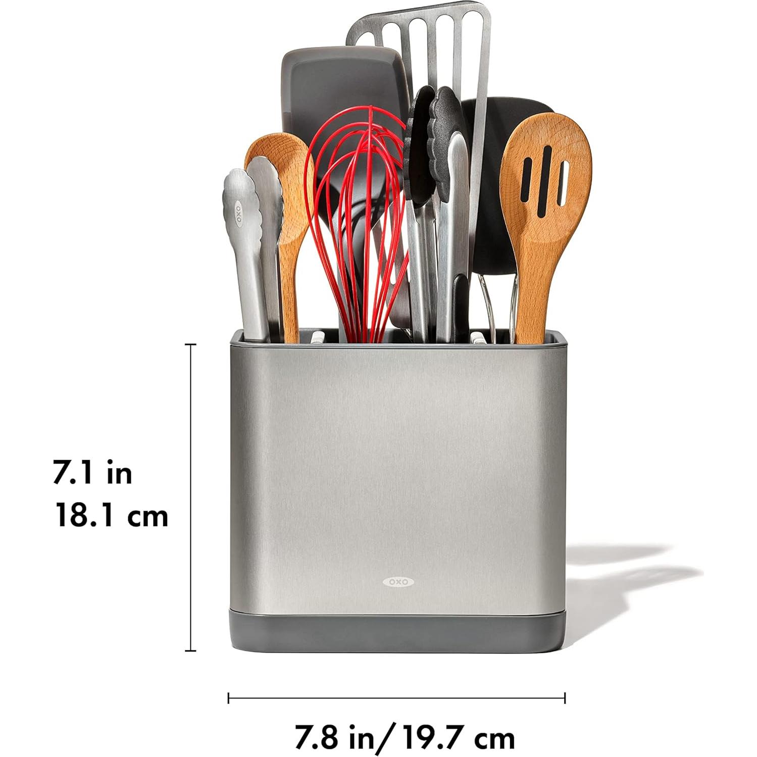 Soporte de Utensilios Grande OXO Good Grips Acero Inoxidable