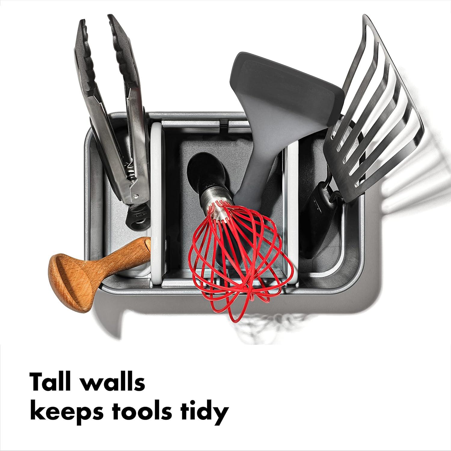 Soporte de Utensilios Grande OXO Good Grips Acero Inoxidable