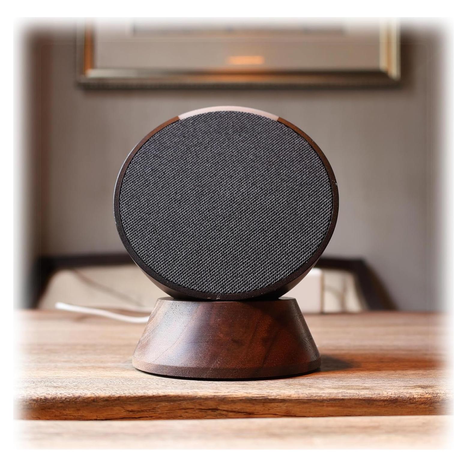 Soporte de Madera para Altavoz Echo Pop y HomePod Mini