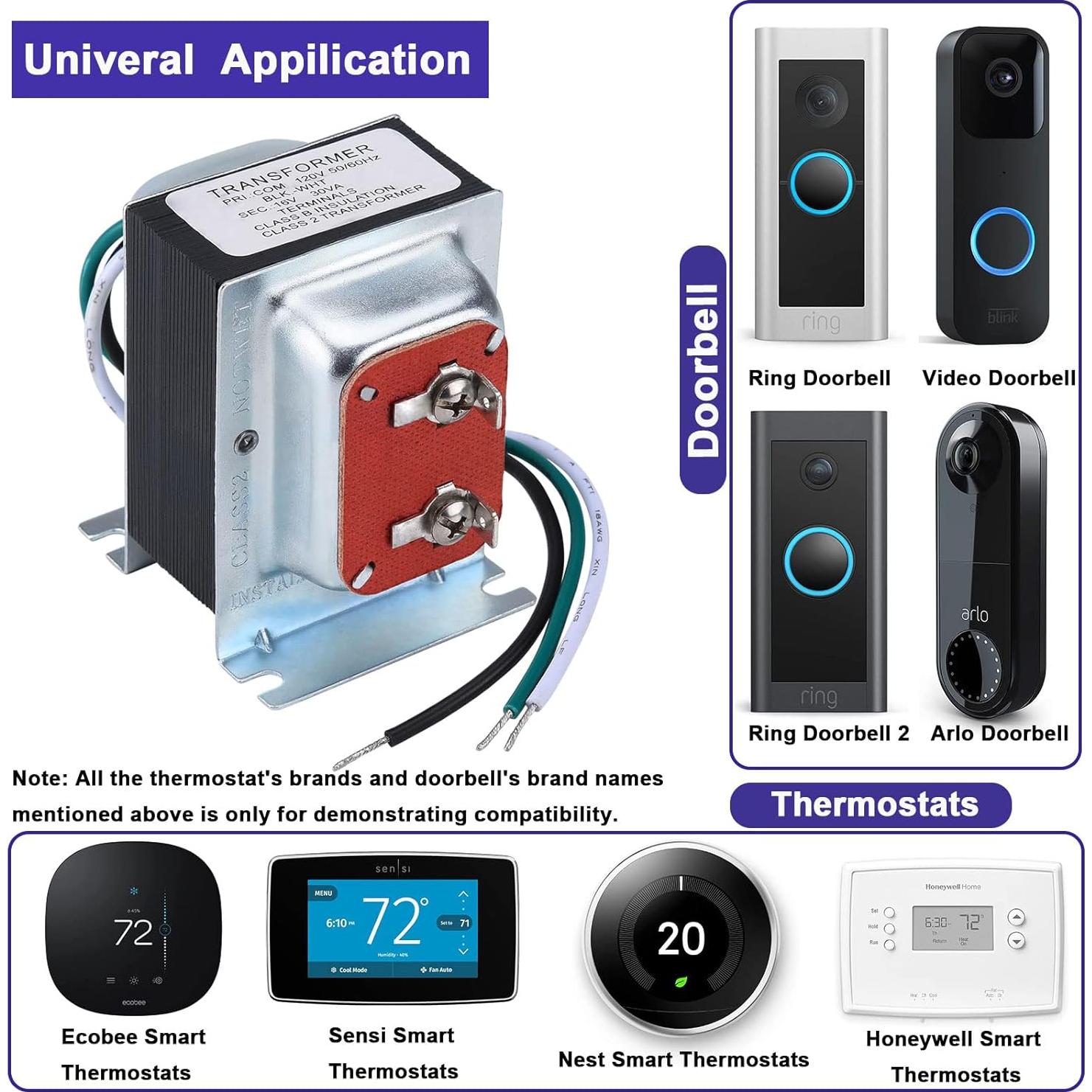 Transformador de Timbre de Puerta YU ER 16V 30VA 0.6kg