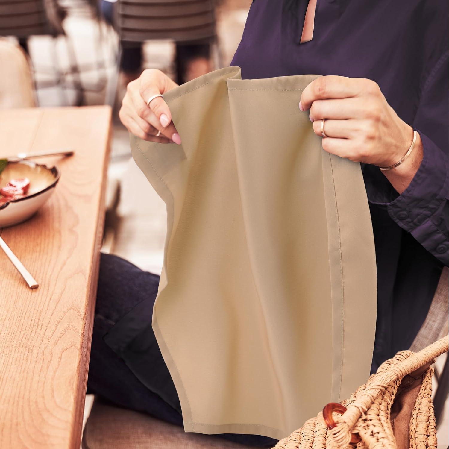 Servilletas de Tela Utopia Home Beige 43x43 cm - Paquete de 24