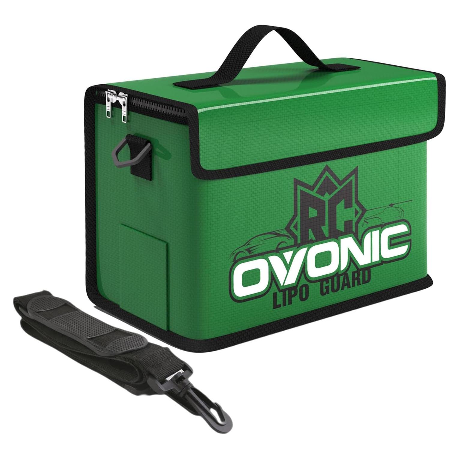 Bolsa Segura Lipo OVONIC Resistente al Fuego 26x13x18cm