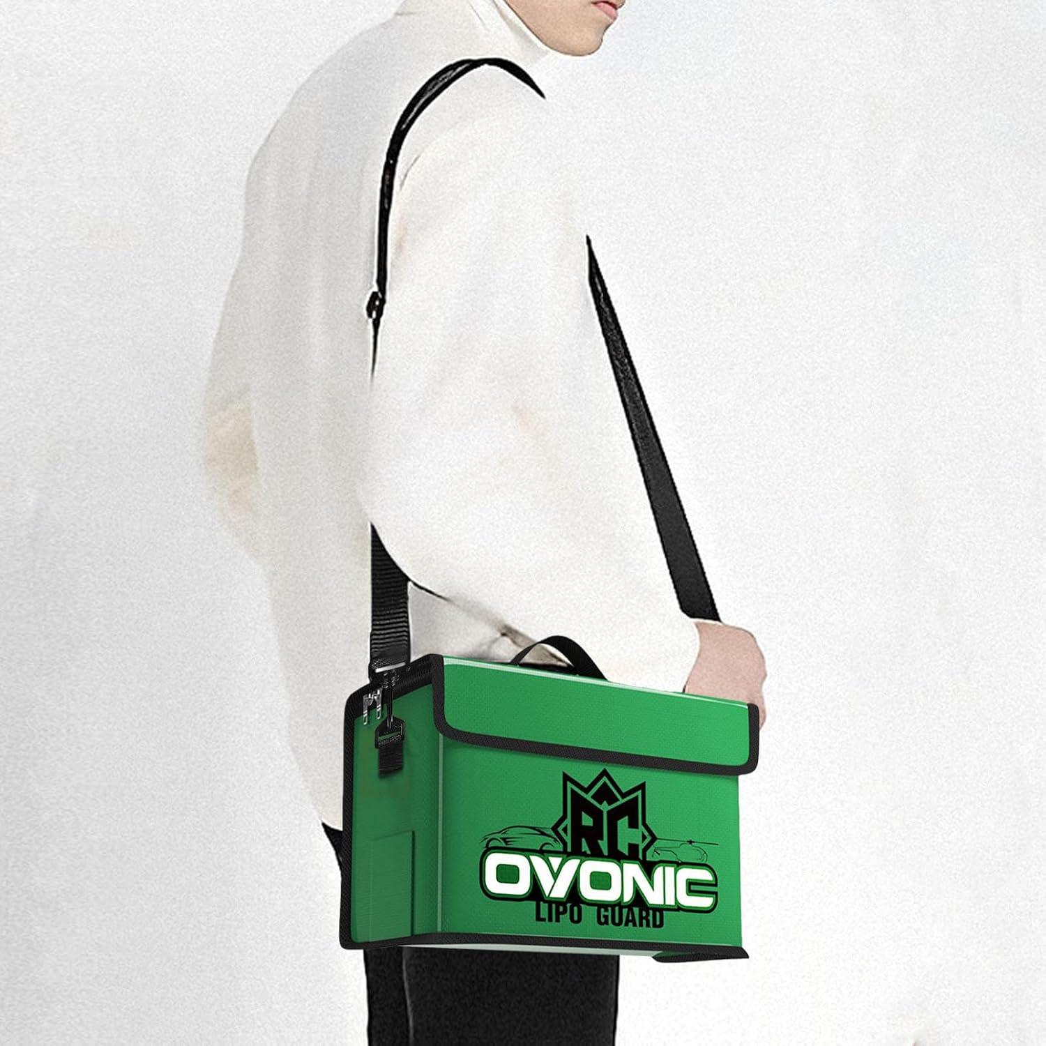 Bolsa Segura Lipo OVONIC Resistente al Fuego 26x13x18cm