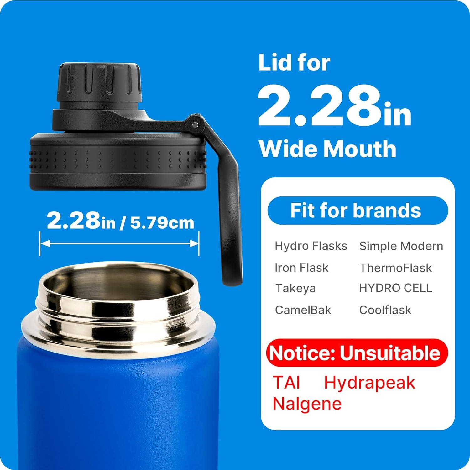 Tapa de Reemplazo Bluwing para Botellas Hydro Flask 12-64 oz