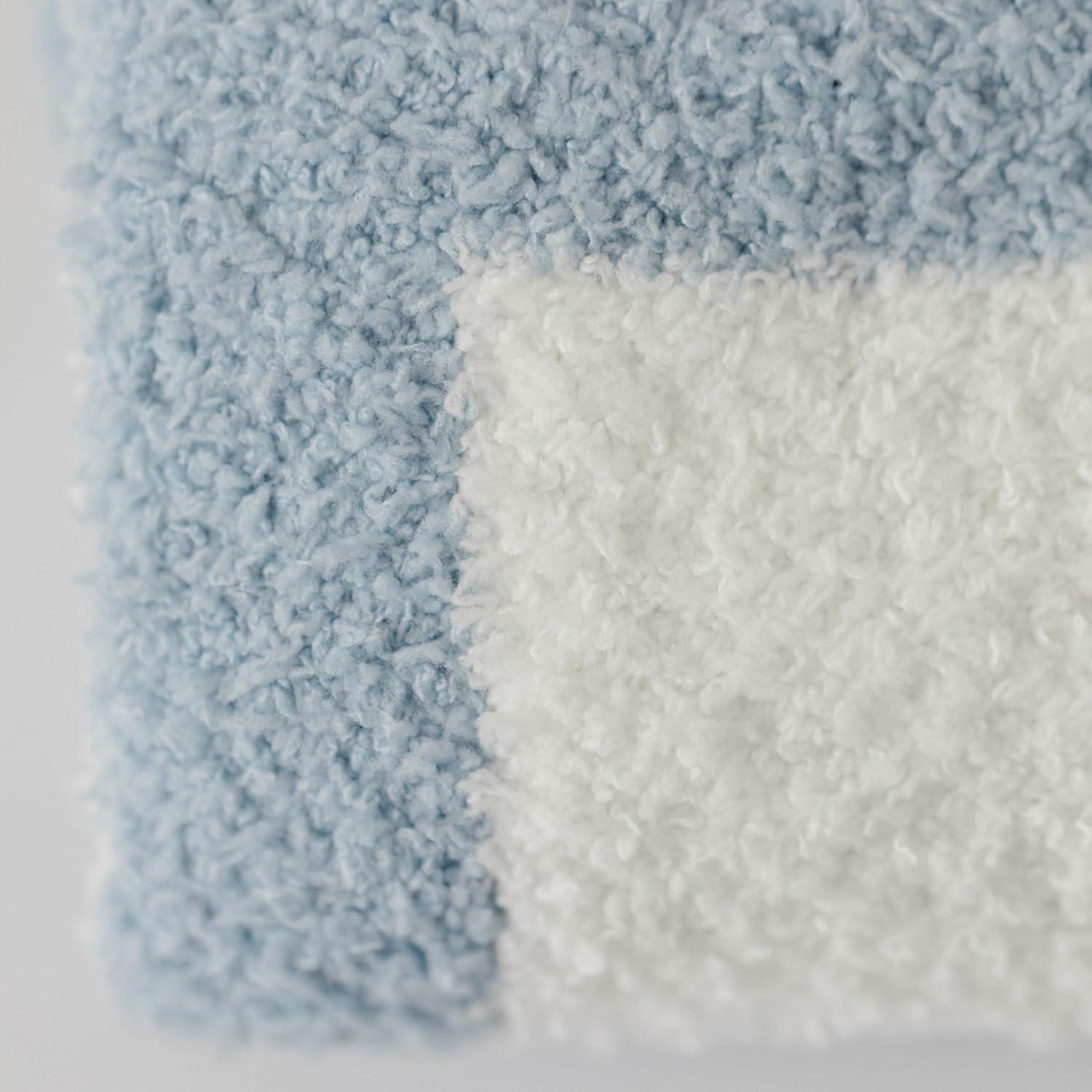 Manta de Bebé Orelle a Cuadros Azules 76x102 cm Suave