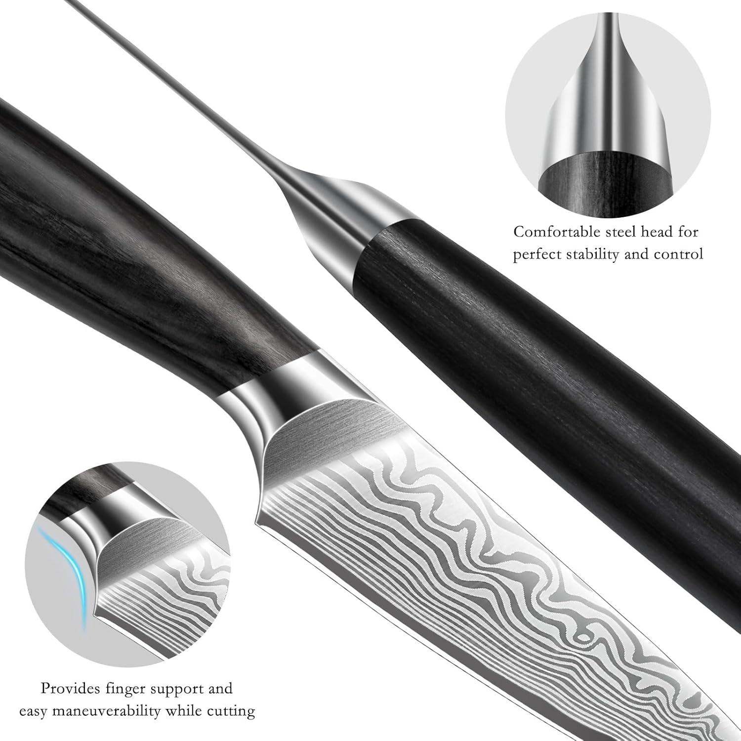 Cuchillo de Pelar HOSHANHO 9.5 cm Acero Carbono Mango Pakkawood