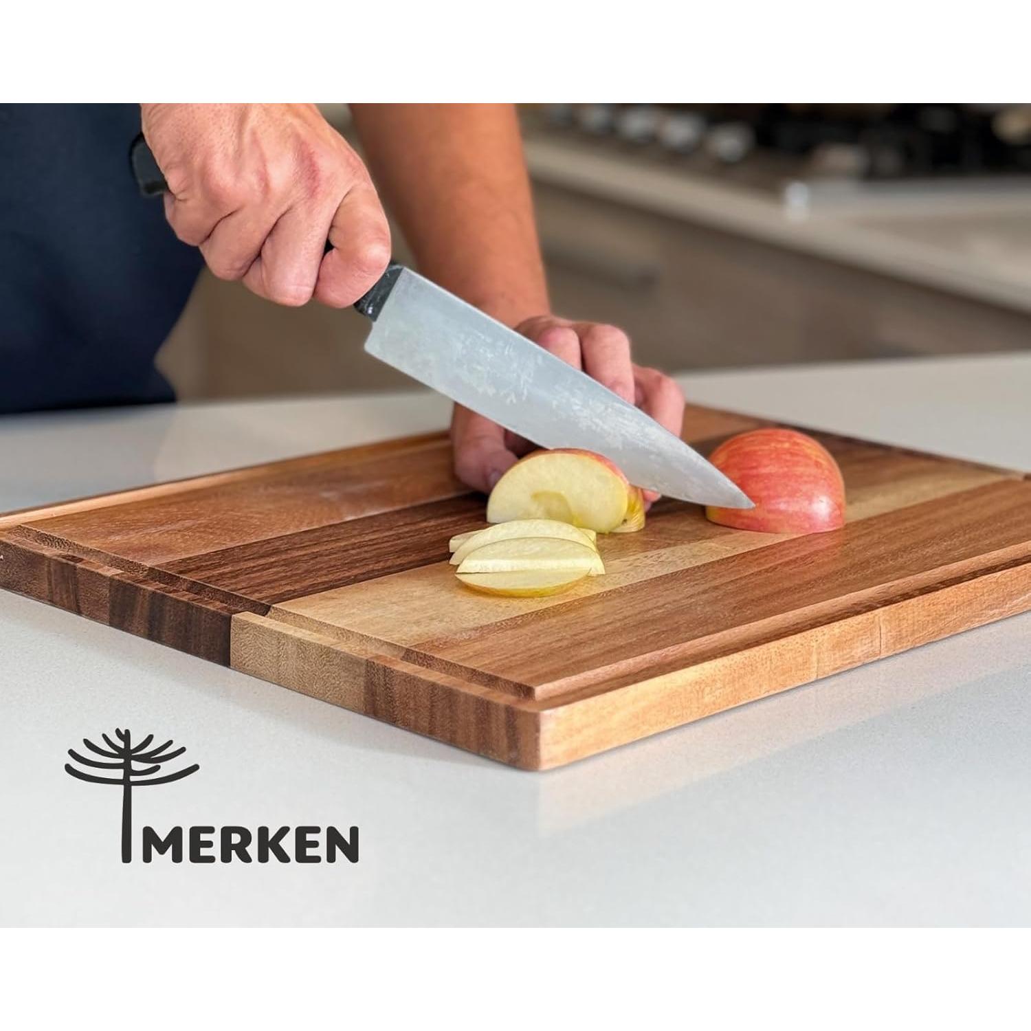 Tabla de Cortar Reversible de Madera Acacia 38x30cm Merken