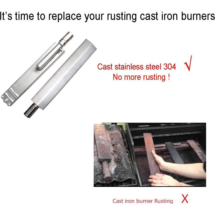 Quemador de Parrilla Gas Acero Inoxidable 16" Grilljob