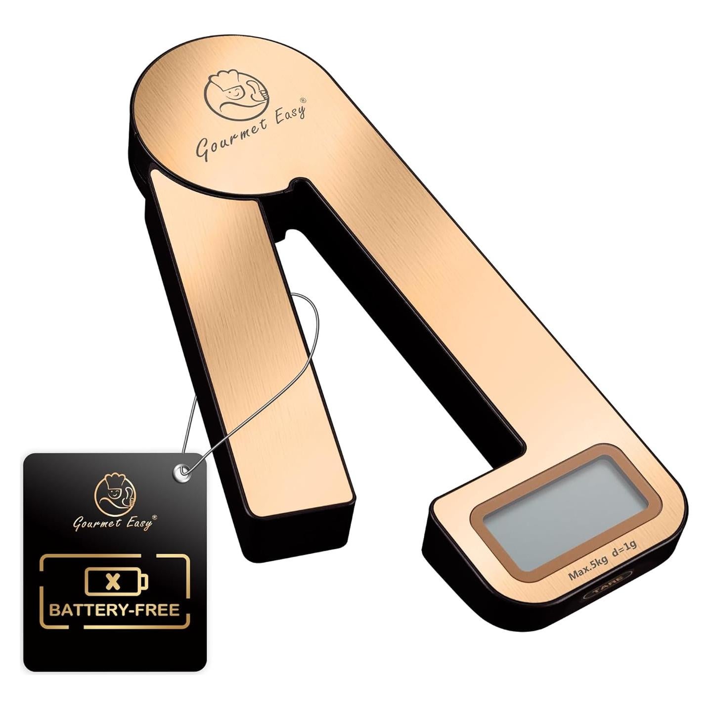 Báscula de Cocina Gourmet Easy Dynamo 4.99 kg Sin Batería