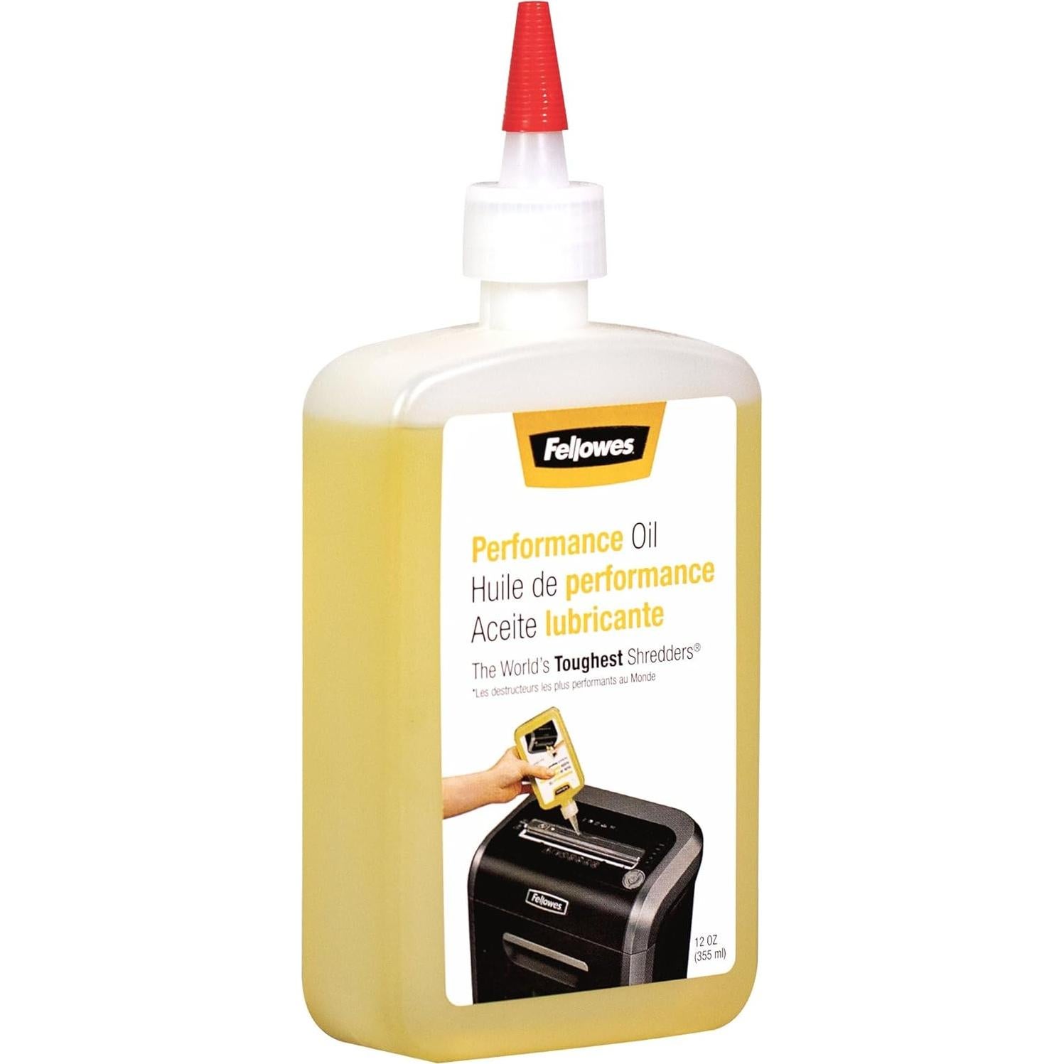 Aceite de Destrucción Fellowes 354.88 ml con Boquilla Extendida
