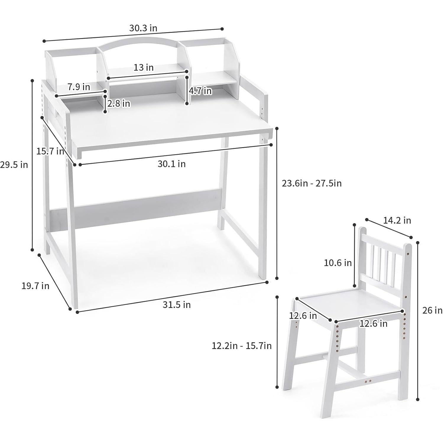Conjunto de Escritorio y Silla Ajustable UNICOO - Bambú Ecológico