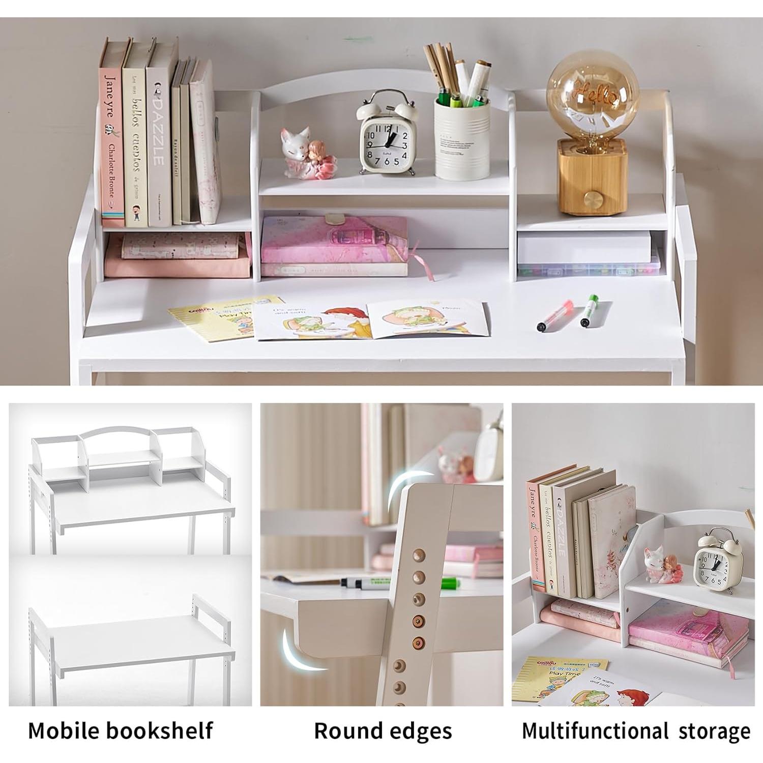 Conjunto de Escritorio y Silla Ajustable UNICOO - Bambú Ecológico