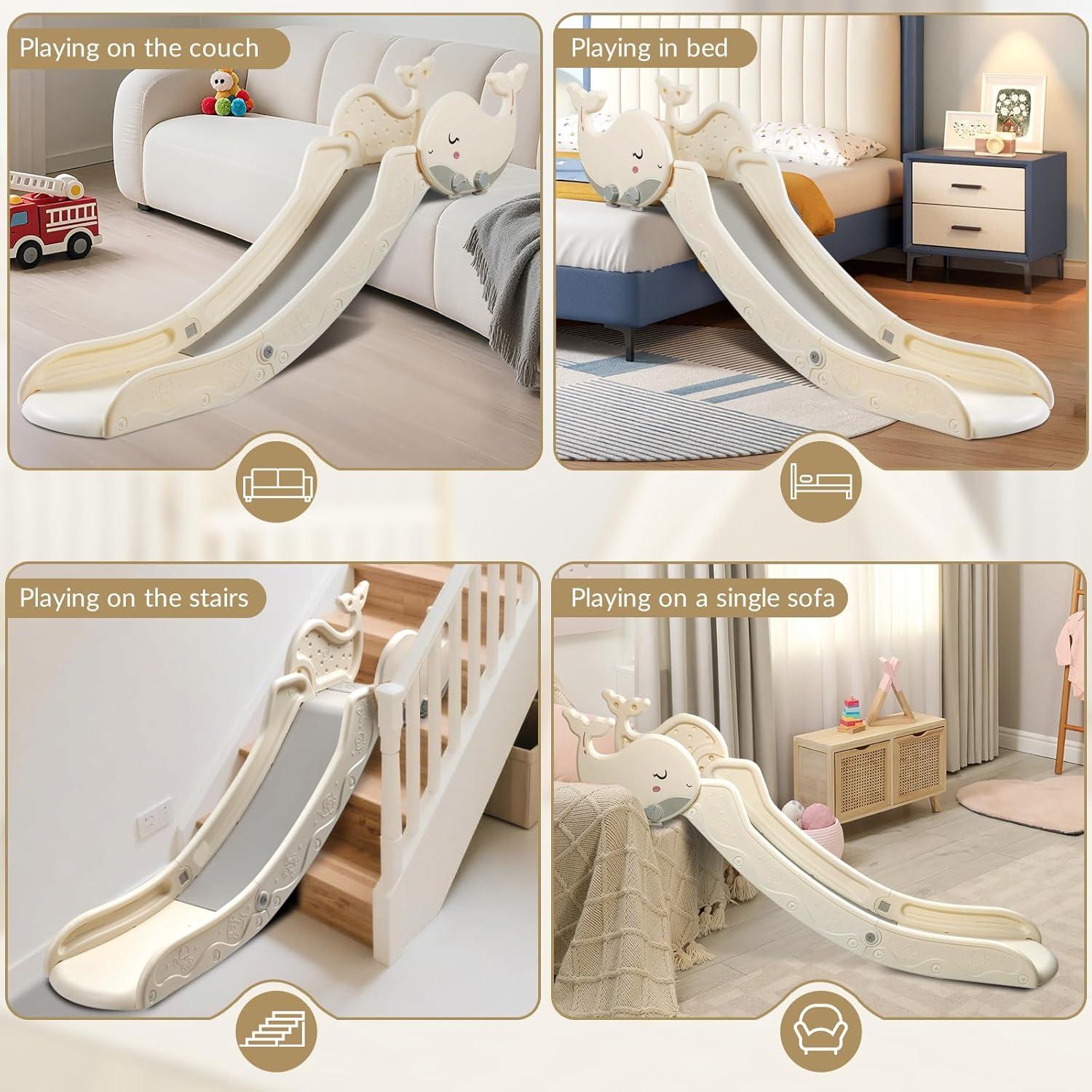 Tobogán Interior BFAZKXY para Niños 1-3 Años - Plástico Grande