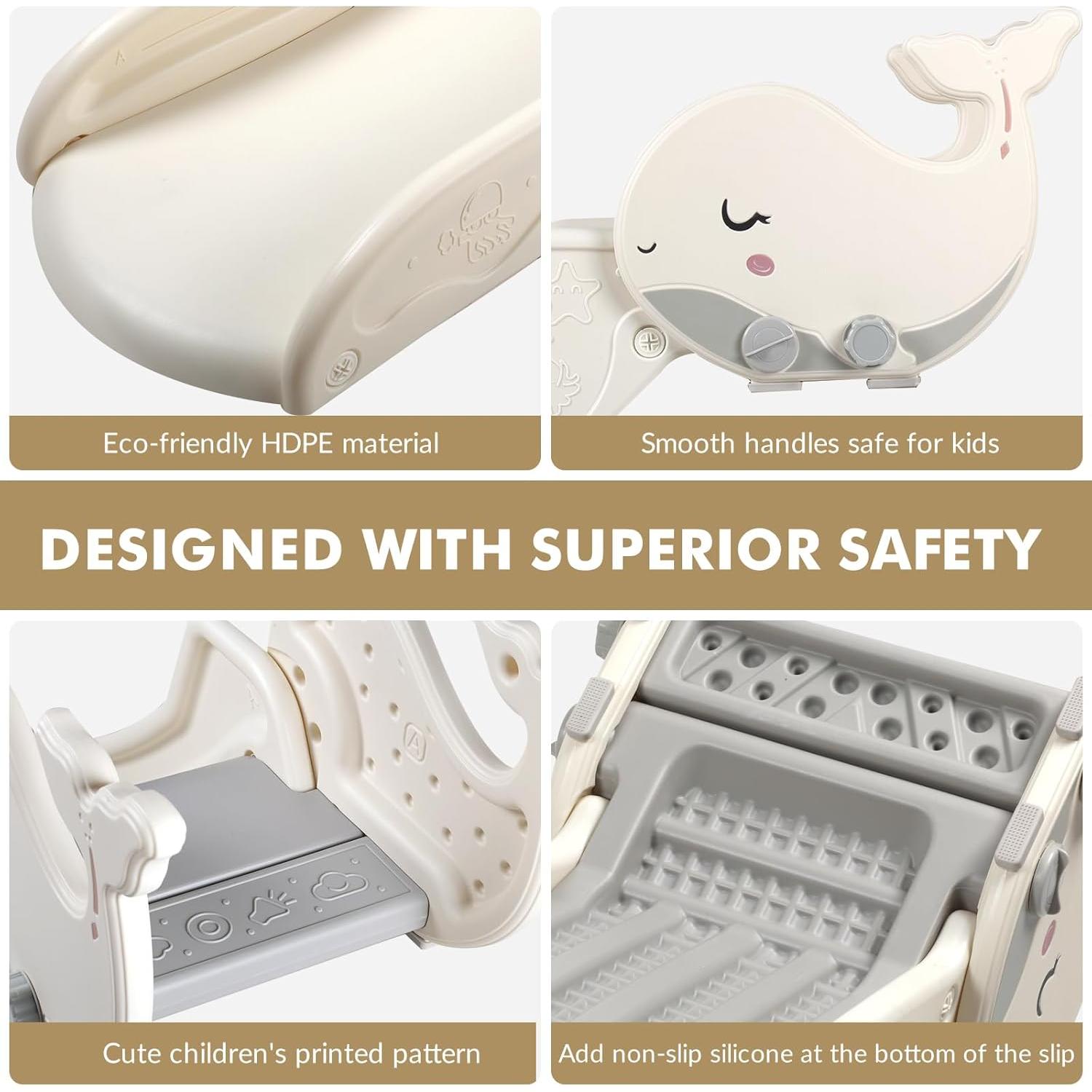 Tobogán Interior BFAZKXY para Niños 1-3 Años - Plástico Grande