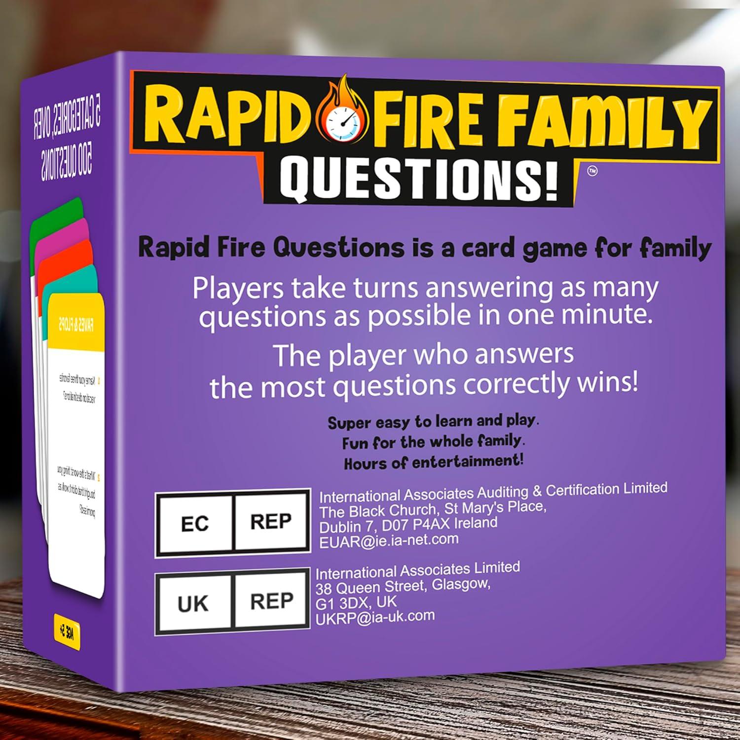 Juego de Cartas de Conversación QUOKKA Familiar Premium - 500 Preguntas