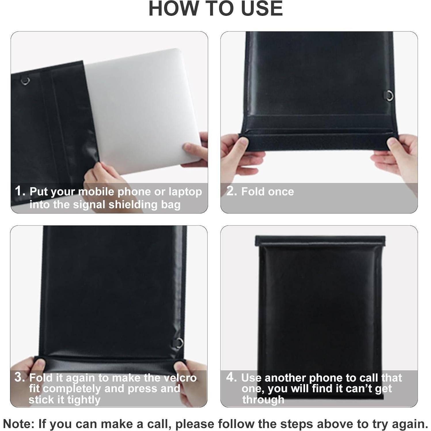 Paquete 5 Bolsas Faraday BeautyBucket, Anti-Rastreo y a Prueba de Agua