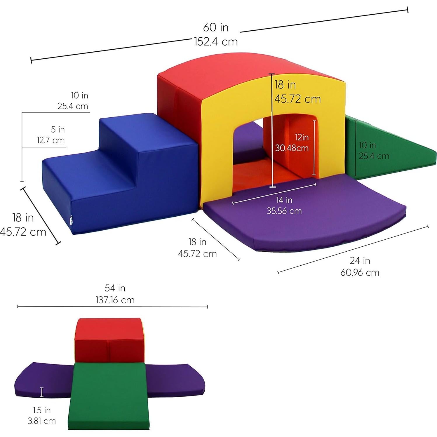 Escalador de Túnel SoftScape Factory Direct 12825-AS para Niños